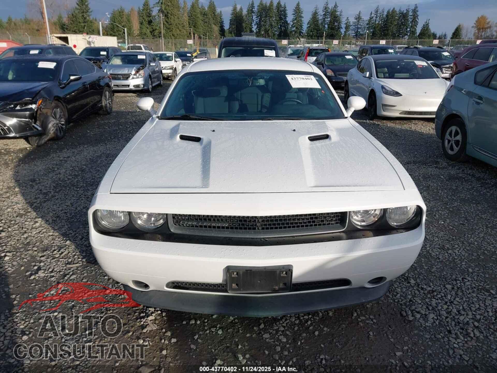 DODGE CHALLENGER 2012 - 2C3CDYAG2CH257564