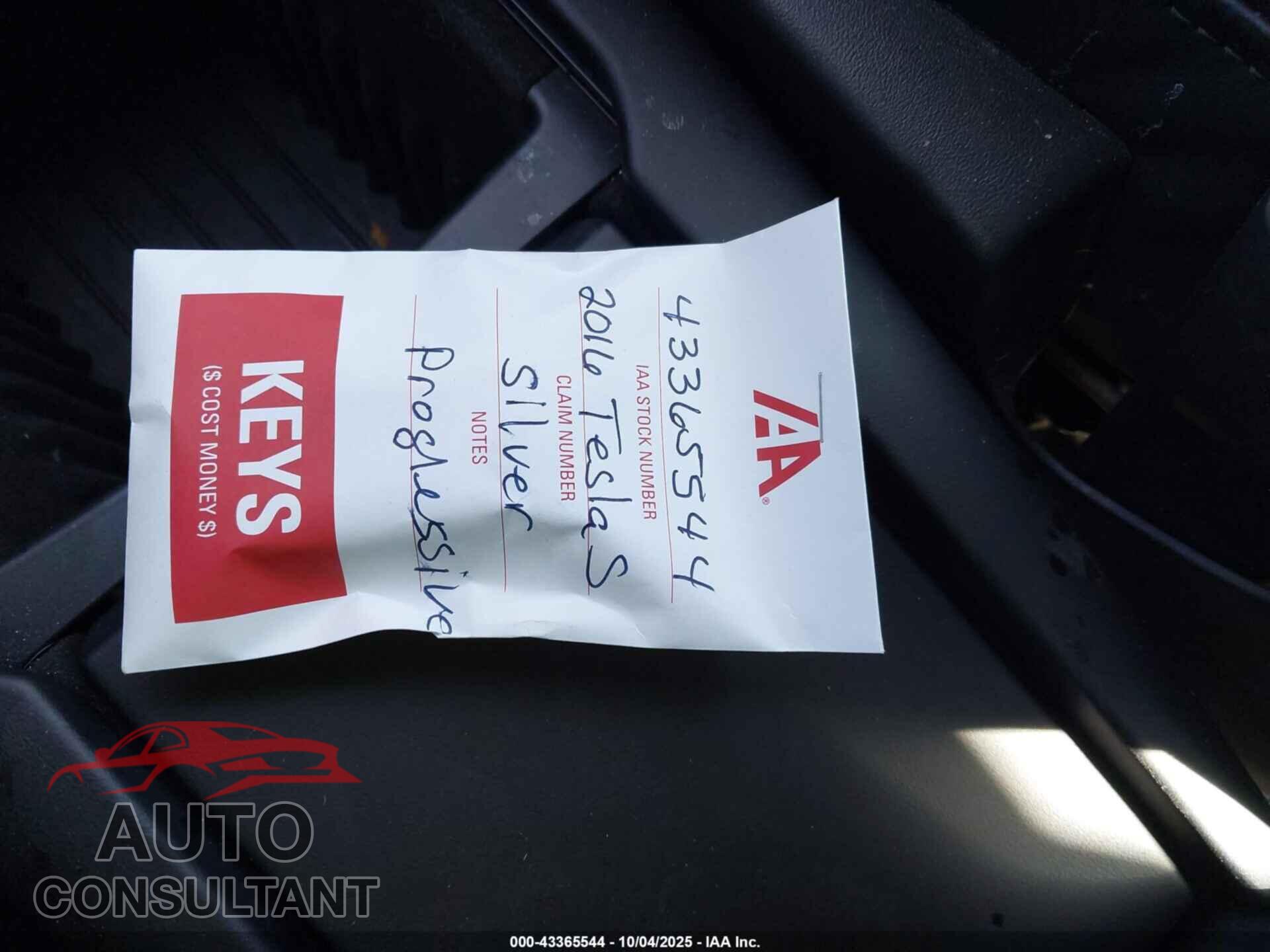 TESLA MODEL S 2016 - 5YJSA1E28GF160970