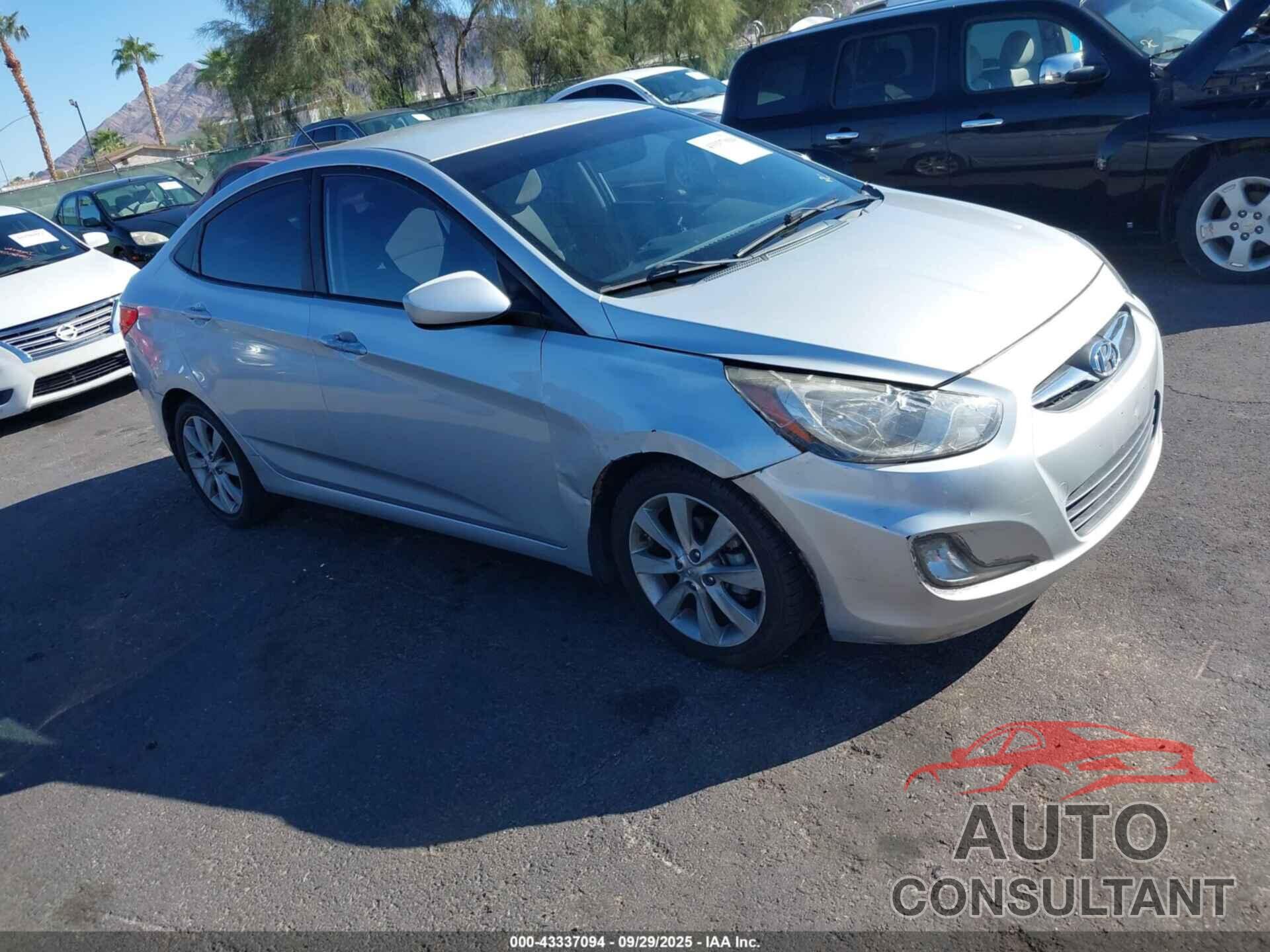 HYUNDAI ACCENT 2013 - KMHCU4AE8DU440691