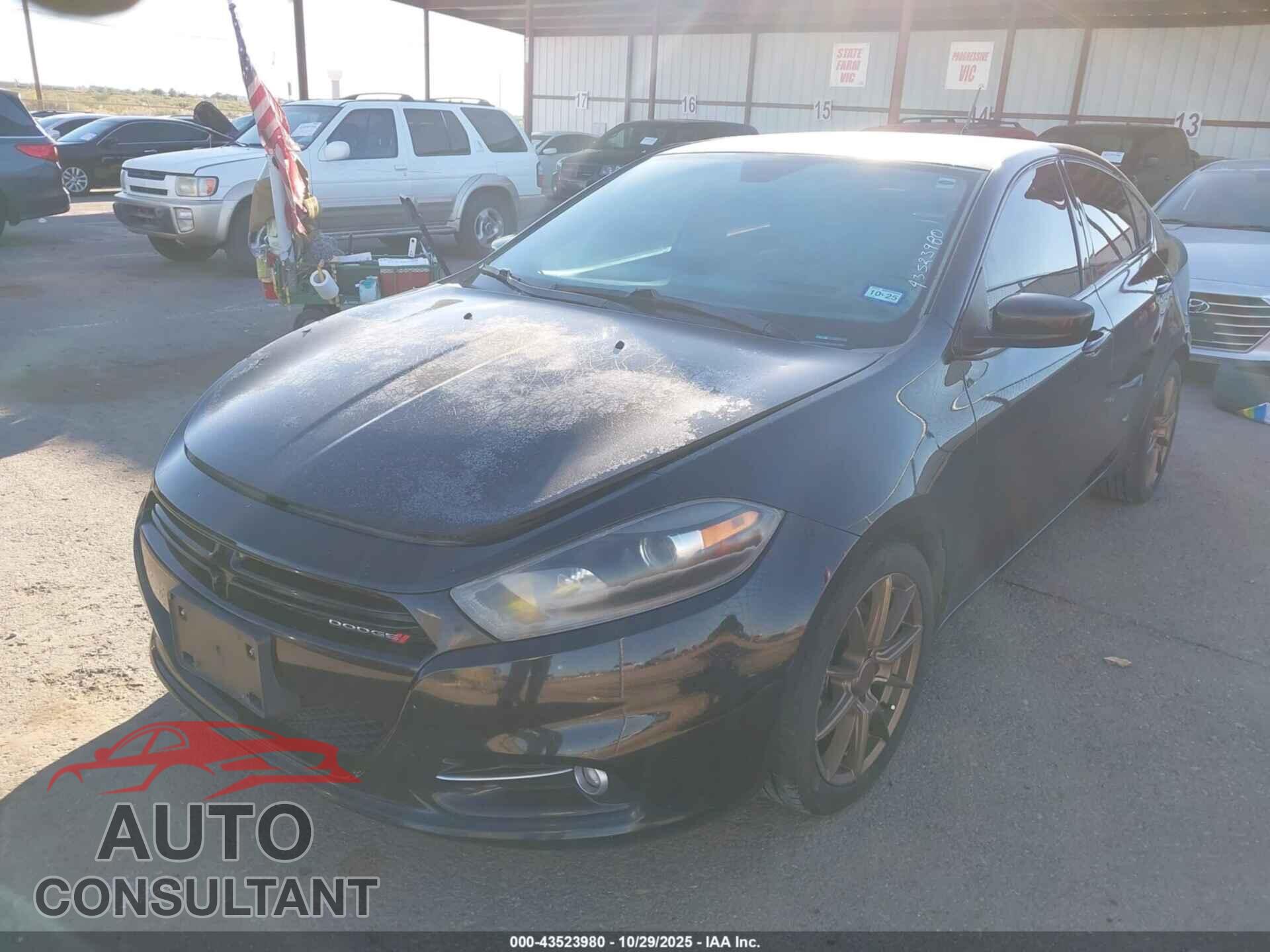 DODGE DART 2015 - 1C3CDFBBXFD150237