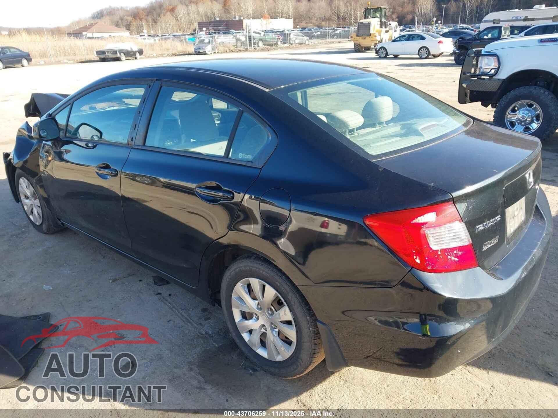 HONDA CIVIC 2012 - 19XFB2F58CE079013