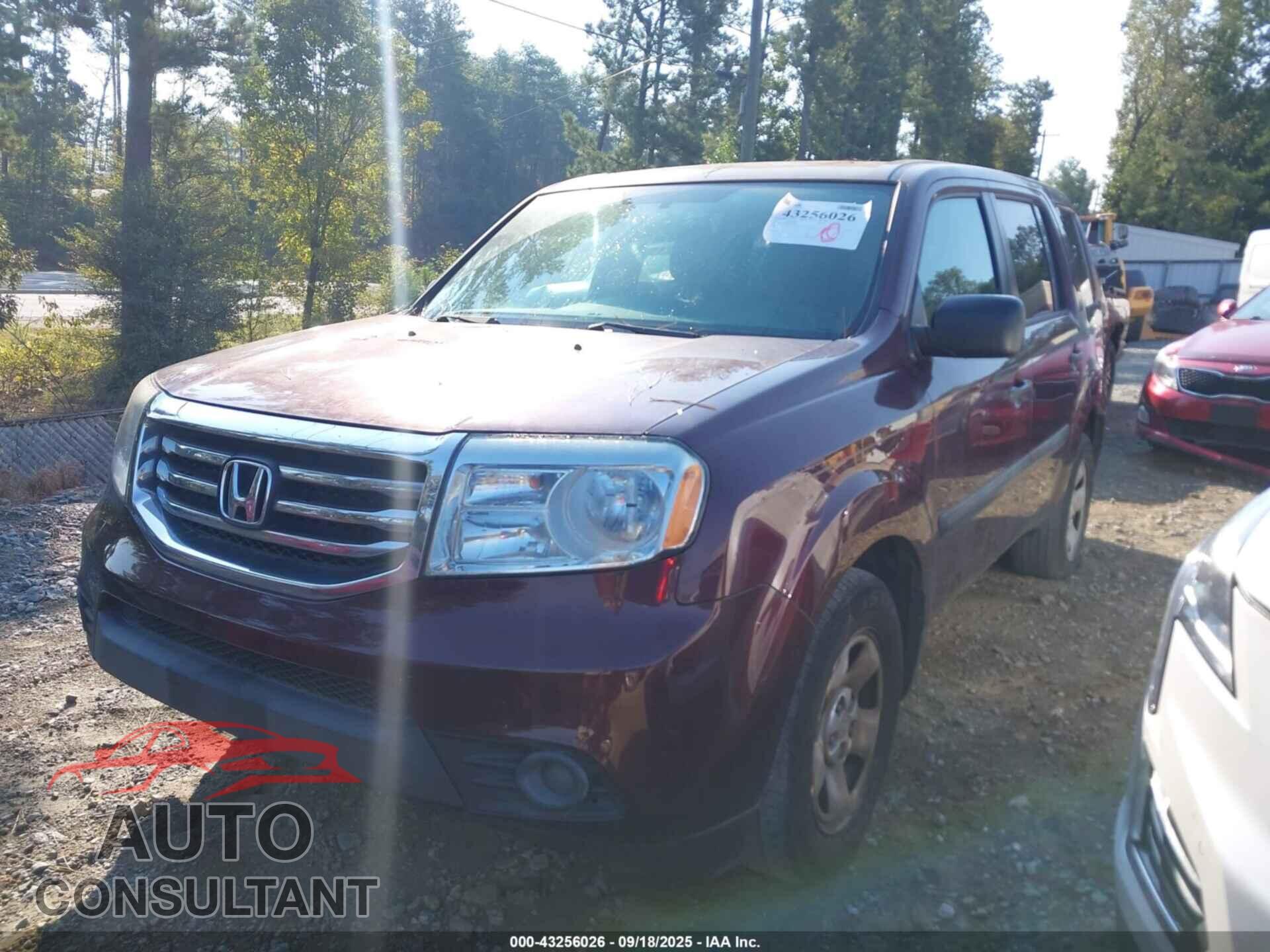 HONDA PILOT 2014 - 5FNYF3H25EB010864