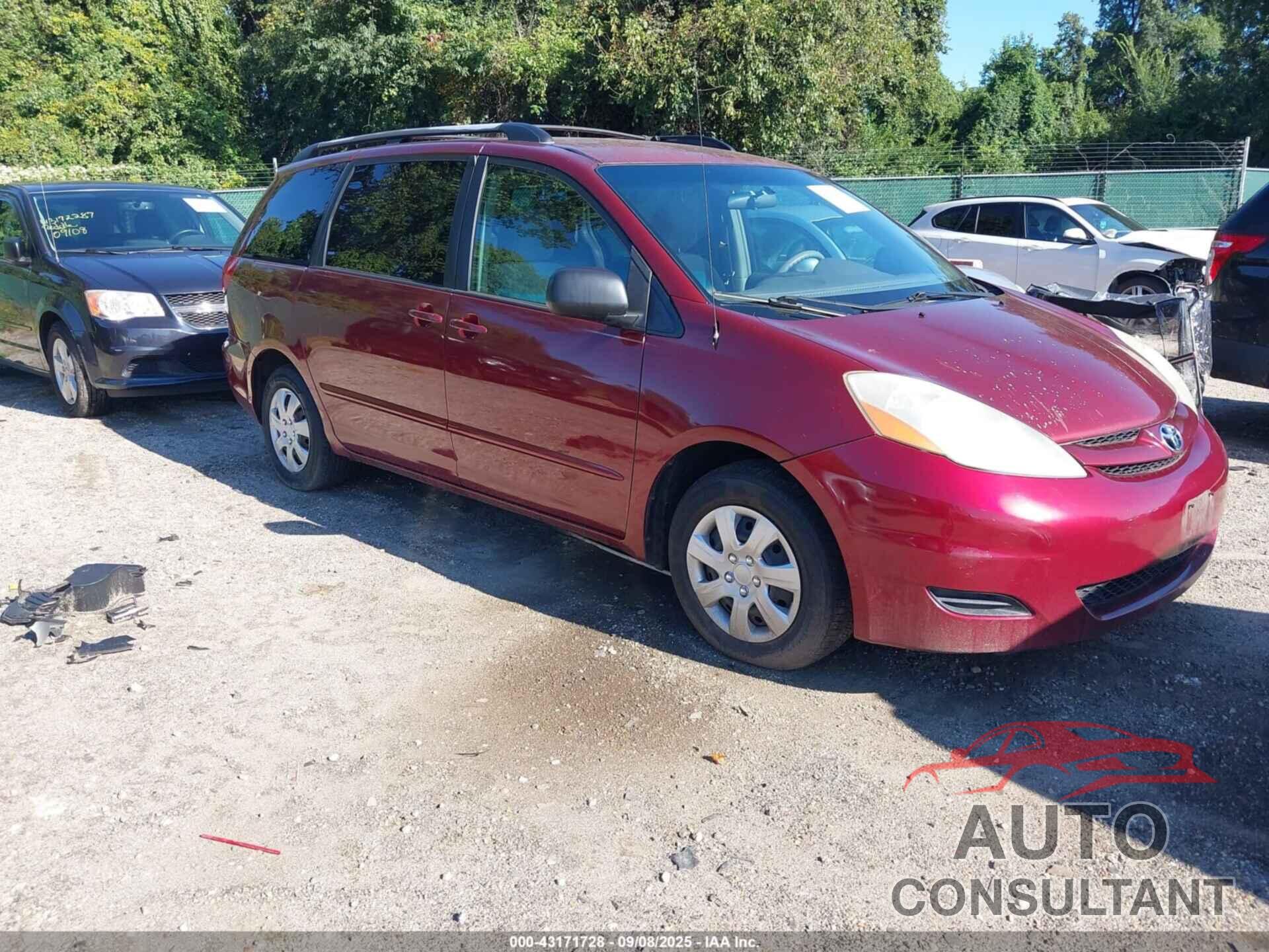 TOYOTA SIENNA 2009 - 5TDZK23C09S244311