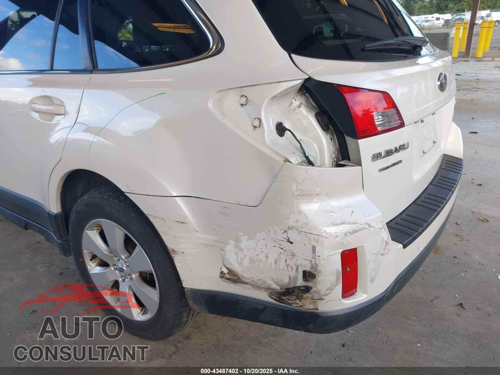 SUBARU OUTBACK 2012 - 4S4BRBKC4C3282353