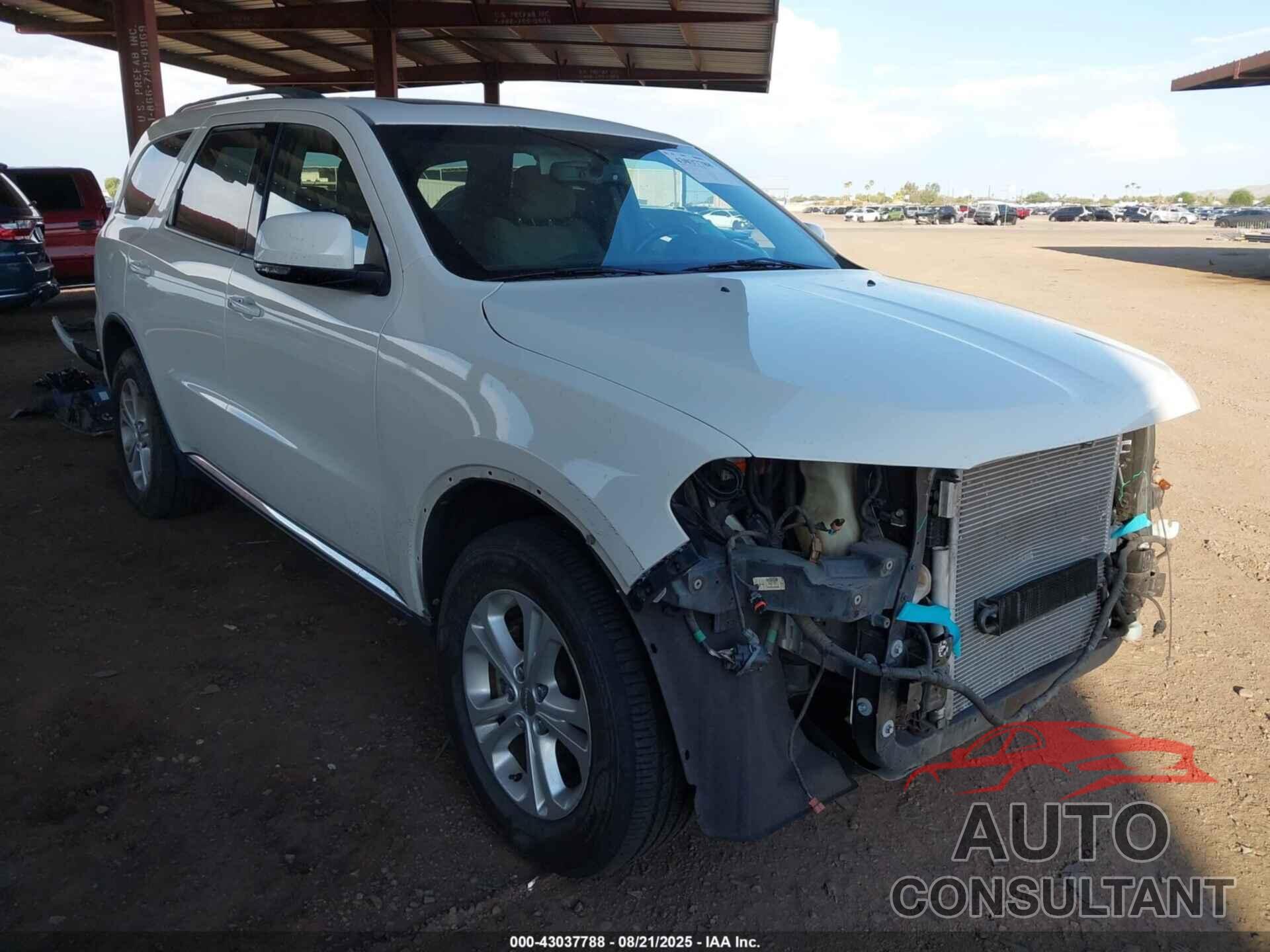 DODGE DURANGO 2012 - 1C4SDHDT8CC261587