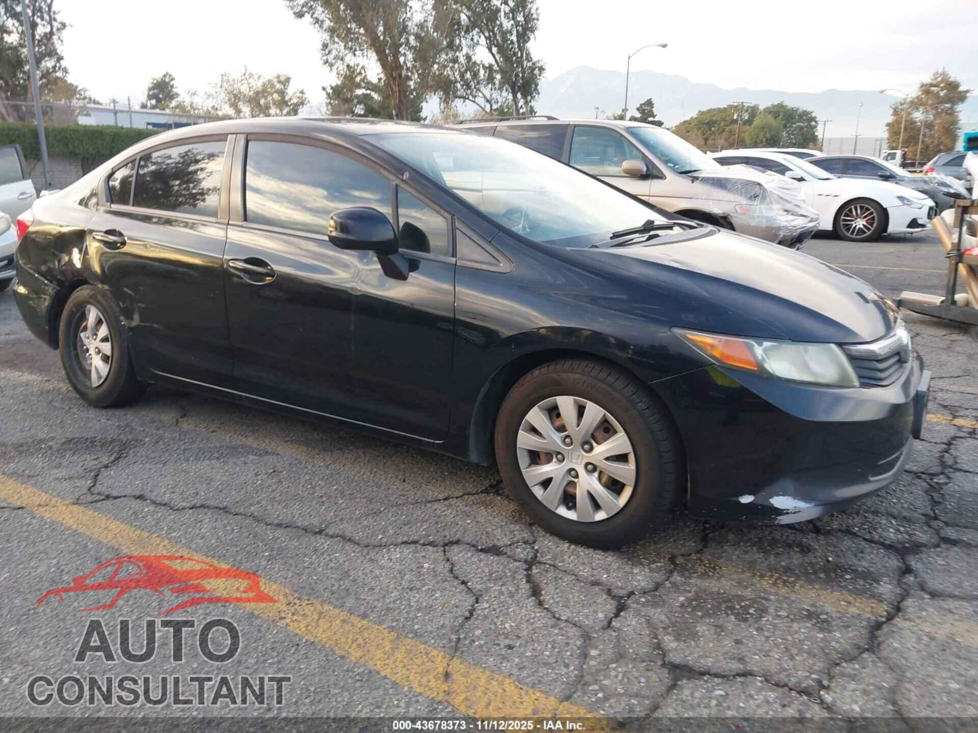 HONDA CIVIC 2012 - 19XFB2F55CE303368