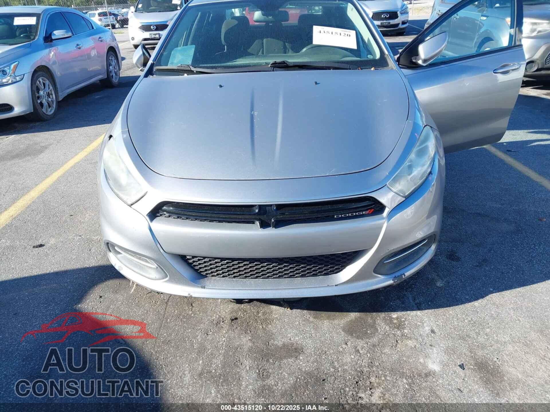 DODGE DART 2015 - 1C3CDFBB6FD200115