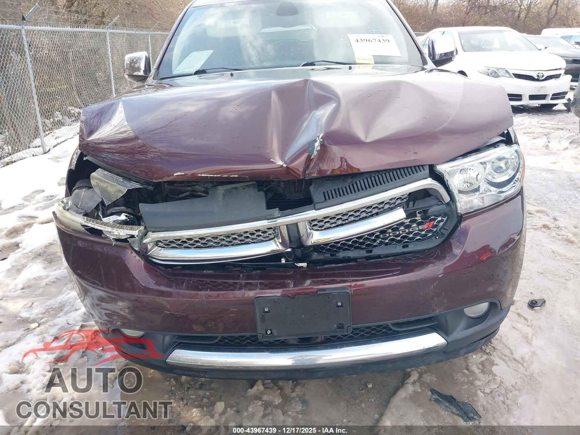 DODGE DURANGO 2012 - 1C4RDJEG5CC336544
