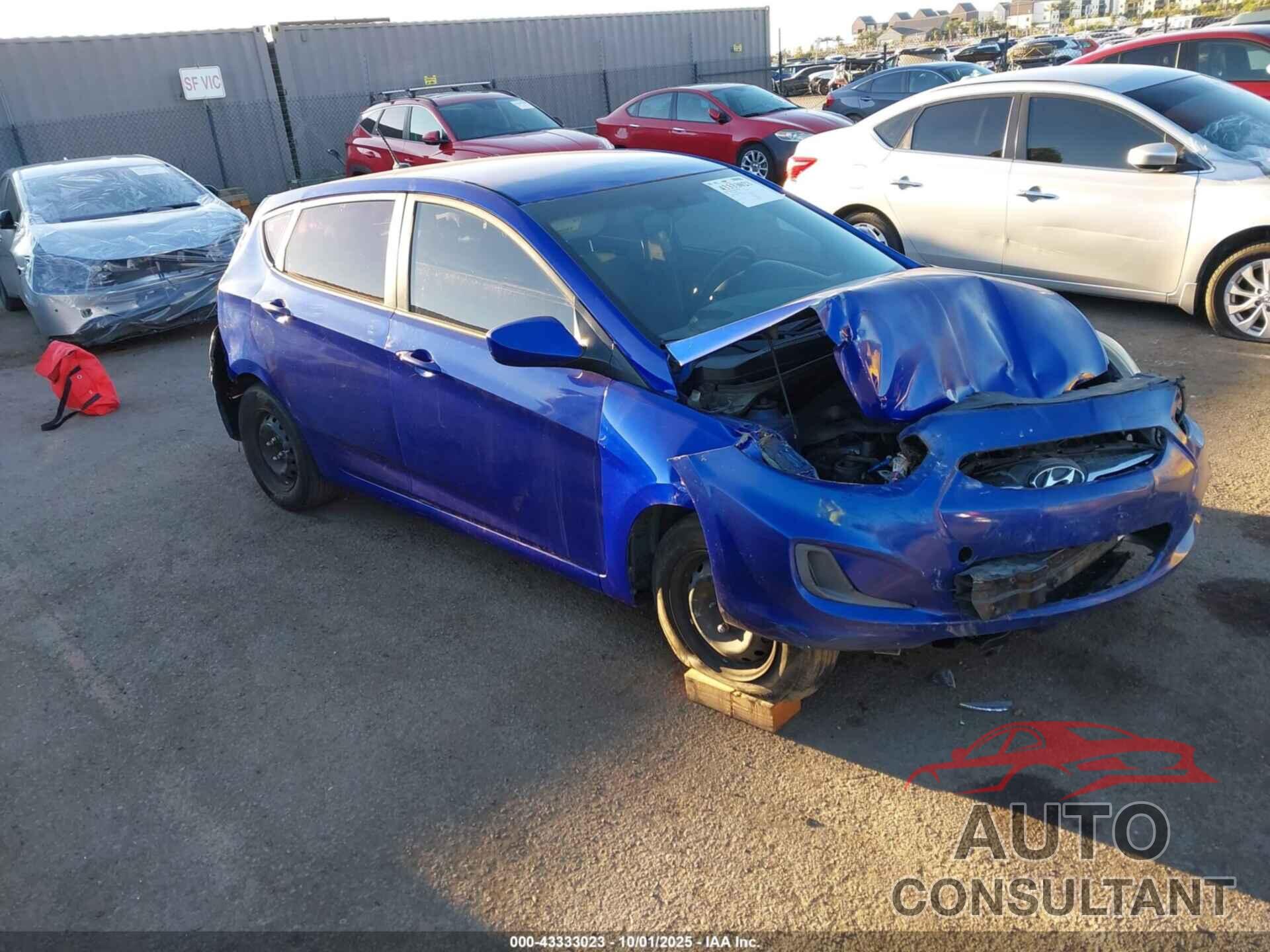 HYUNDAI ACCENT 2012 - KMHCT5AEXCU024407