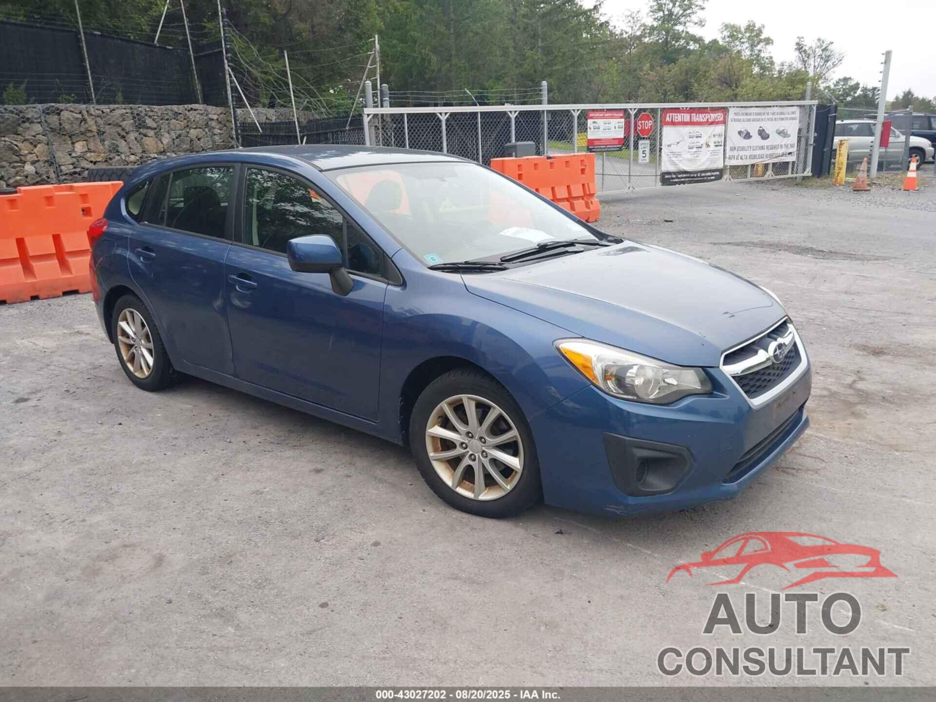 SUBARU IMPREZA 2012 - JF1GPAC66CH220187