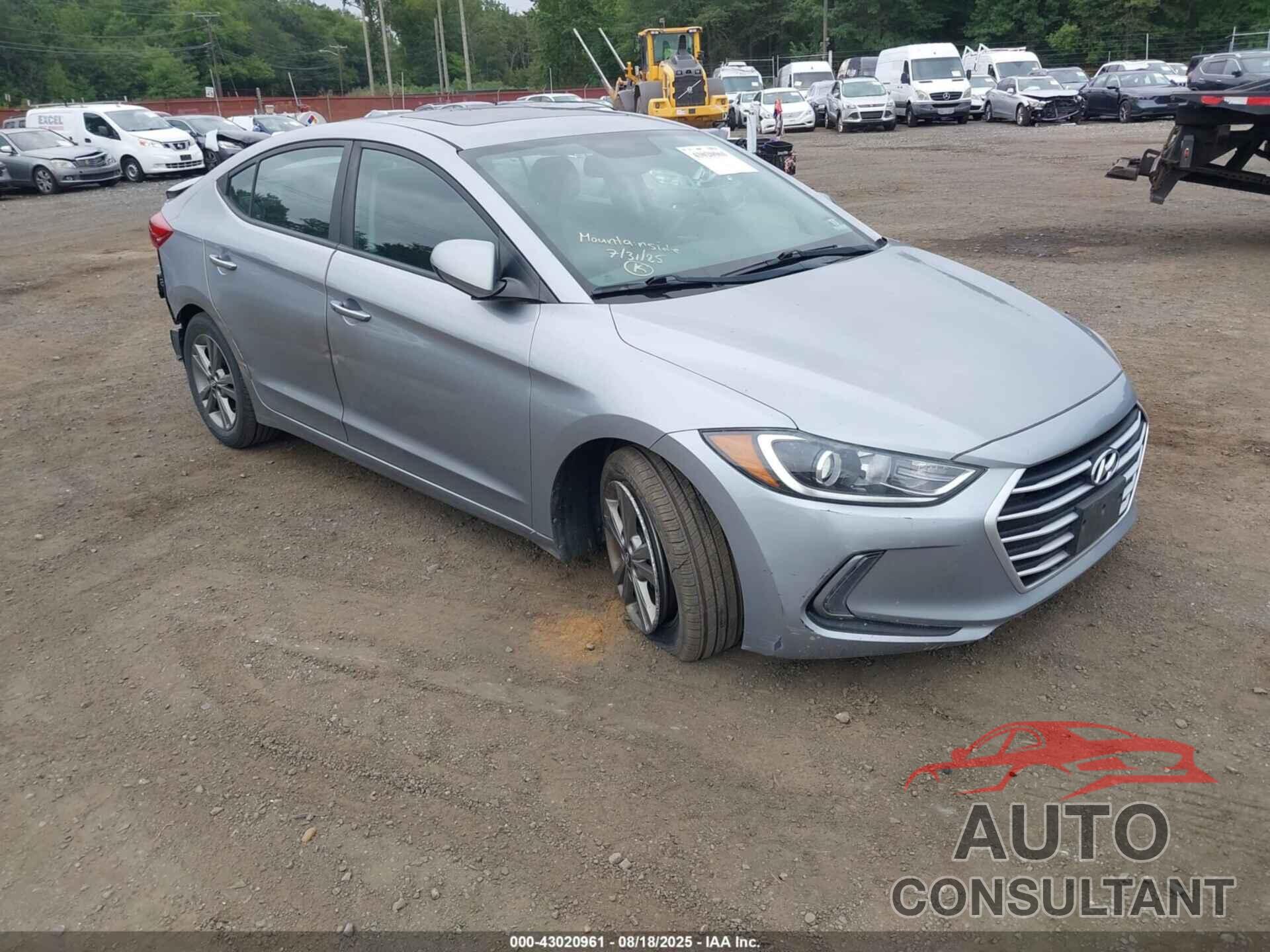 HYUNDAI ELANTRA 2017 - 5NPD84LF2HH210602