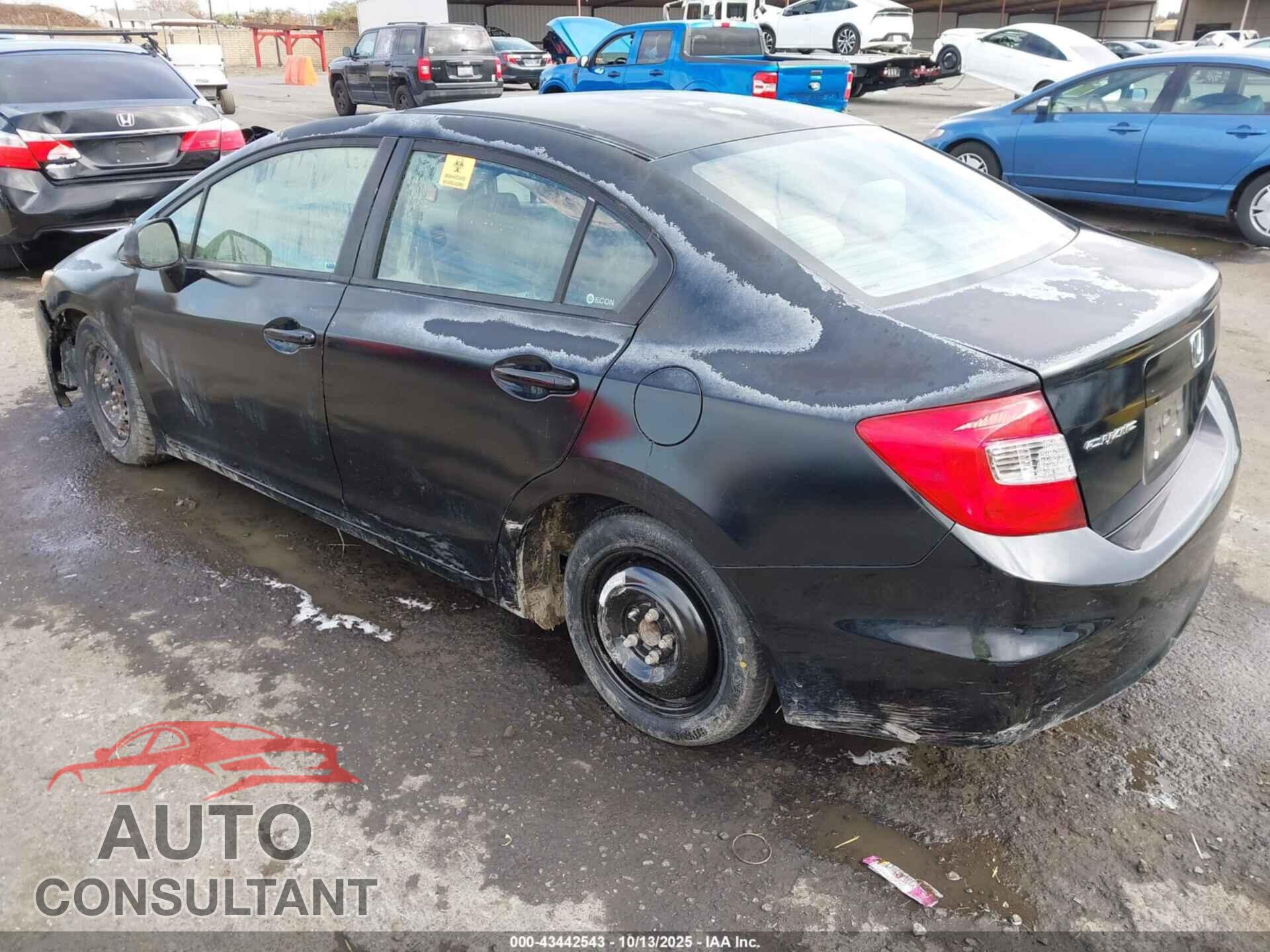 HONDA CIVIC 2012 - 2HGFB2F52CH592392