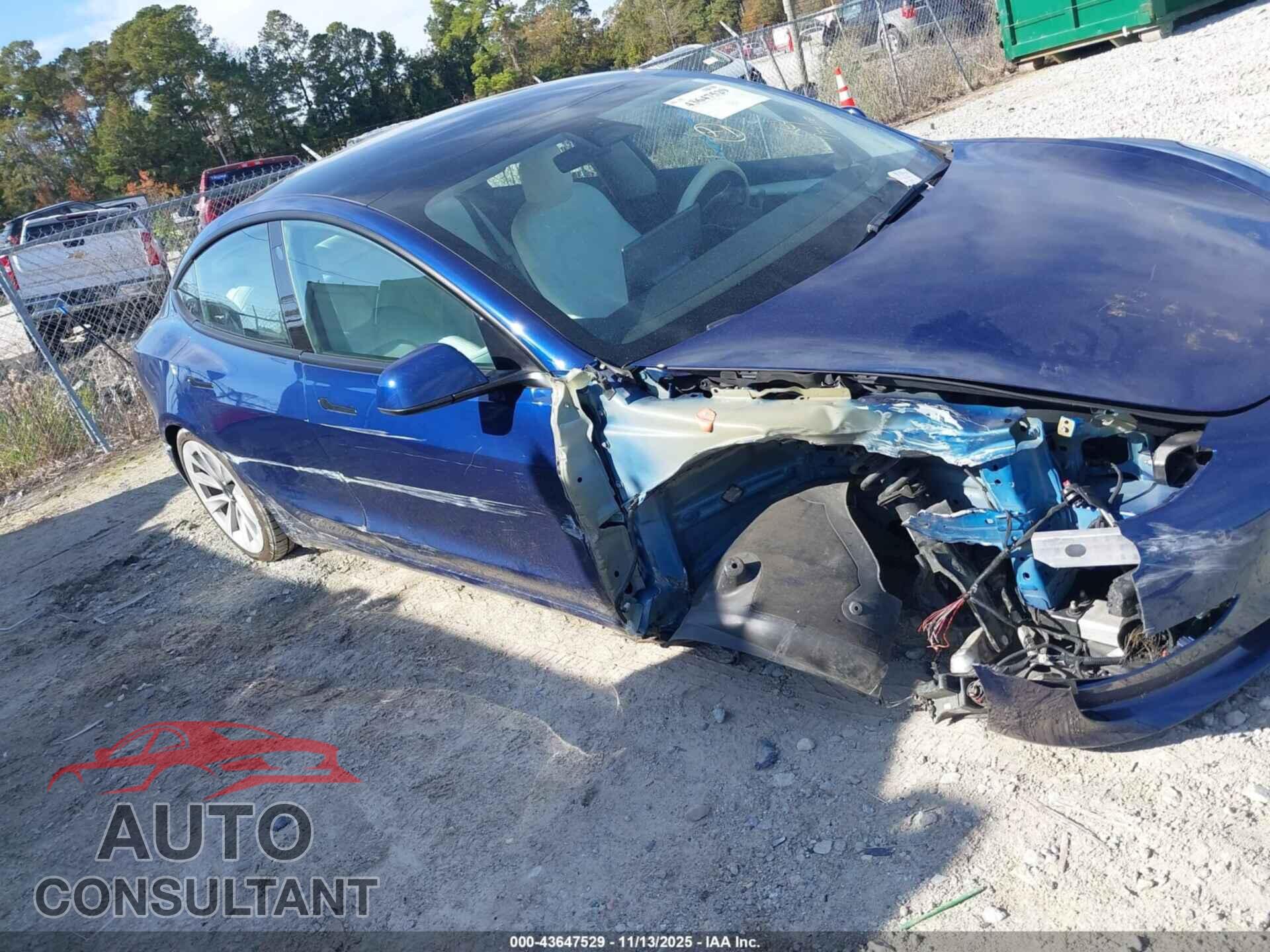 TESLA MODEL 3 2022 - 5YJ3E1EB7NF309889