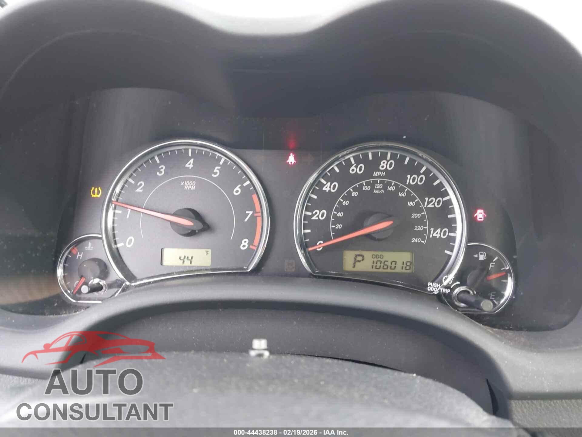 TOYOTA COROLLA 2012 - 5YFBU4EE3CP067324