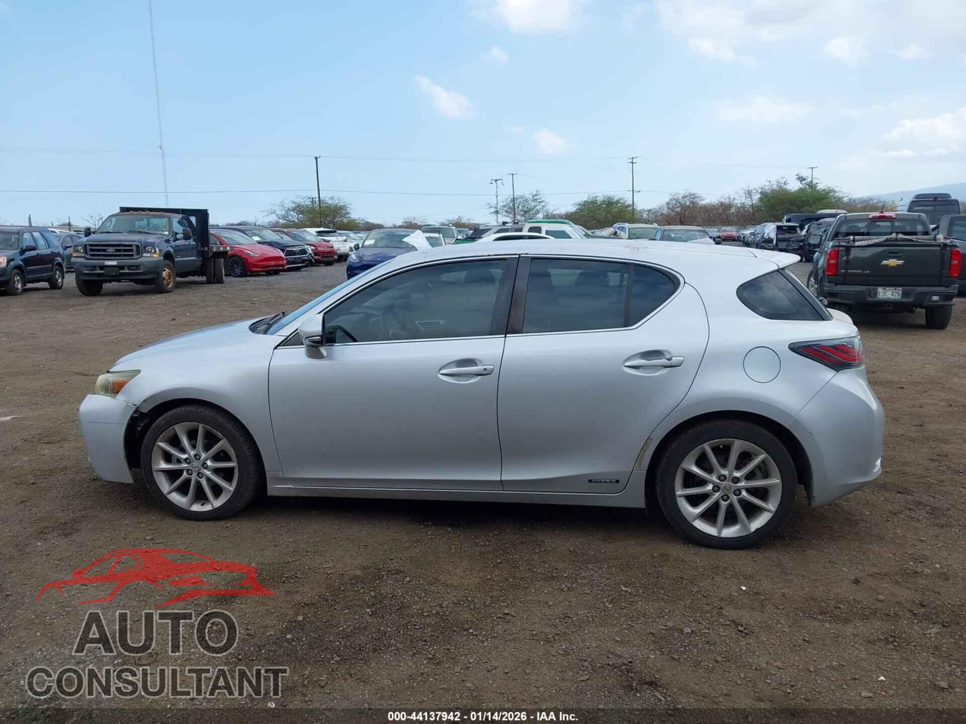 LEXUS CT 200H 2012 - JTHKD5BH3C2091009