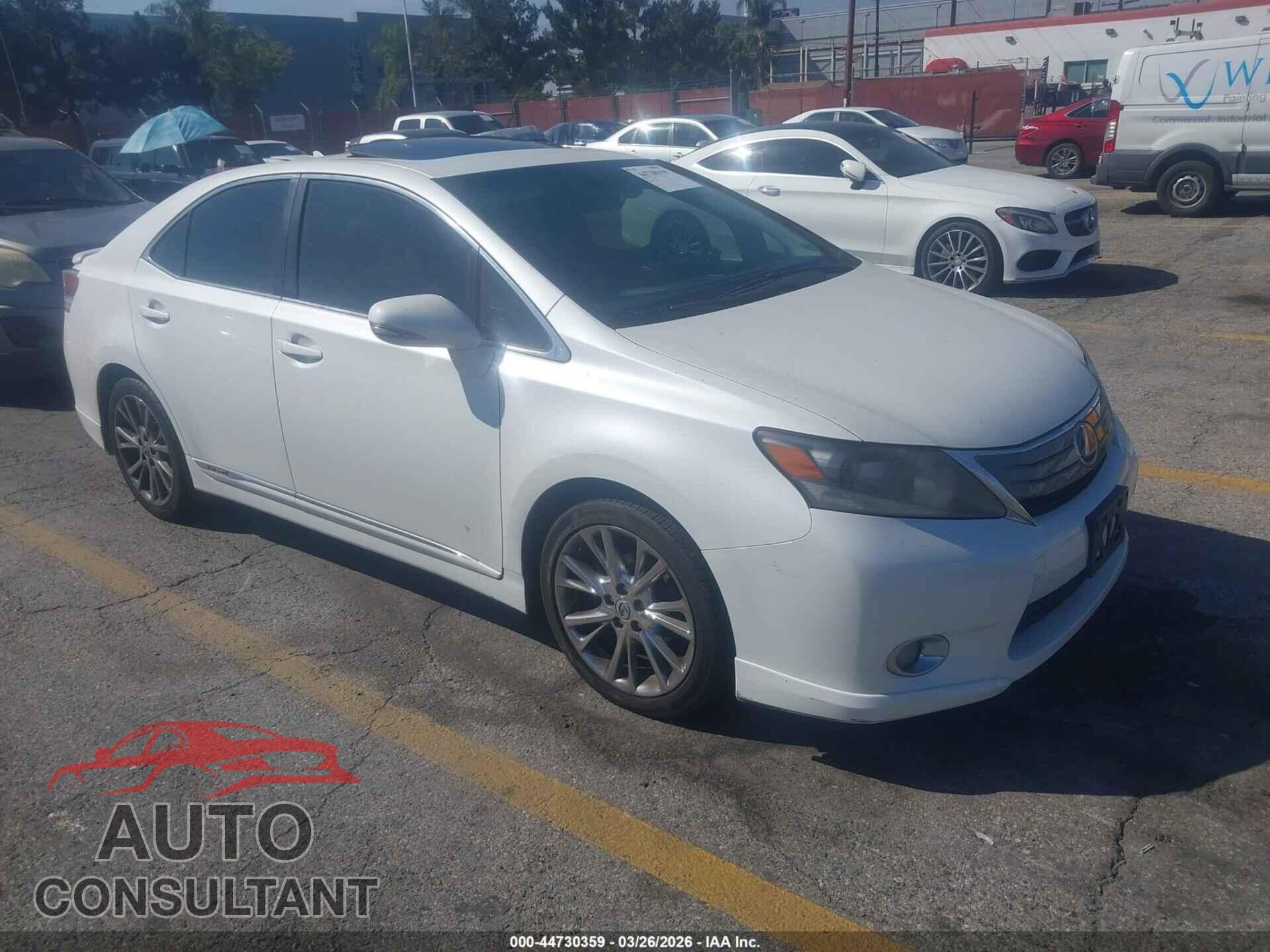 LEXUS HS 250H 2010 - JTHBB1BA7A2016280