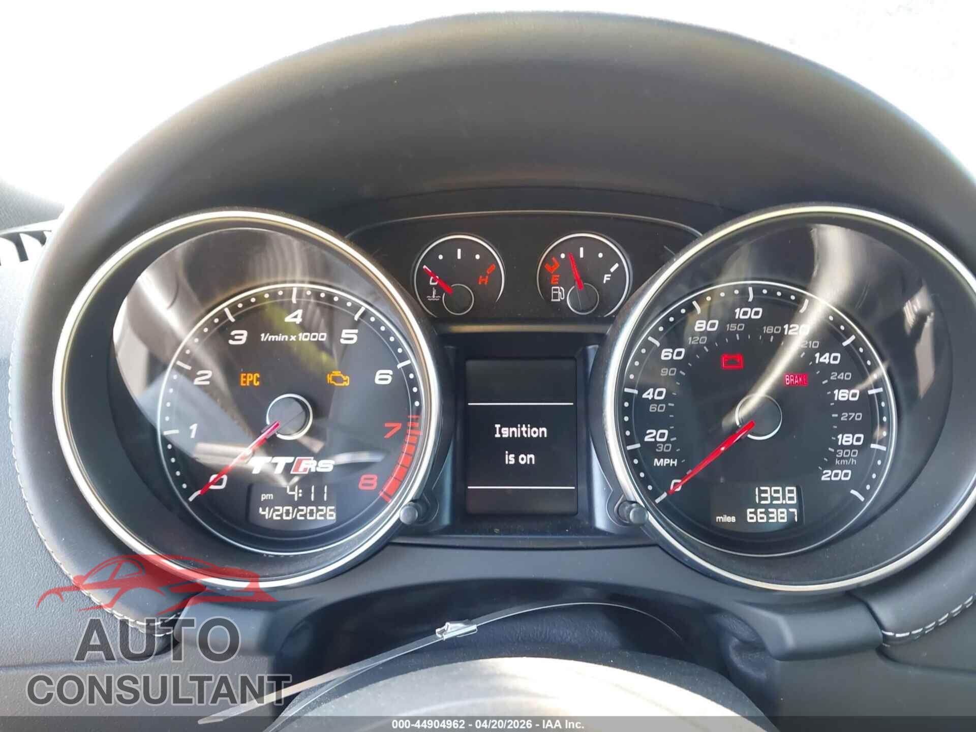 AUDI TT RS 2012 - TRUB3AFK6C1901702