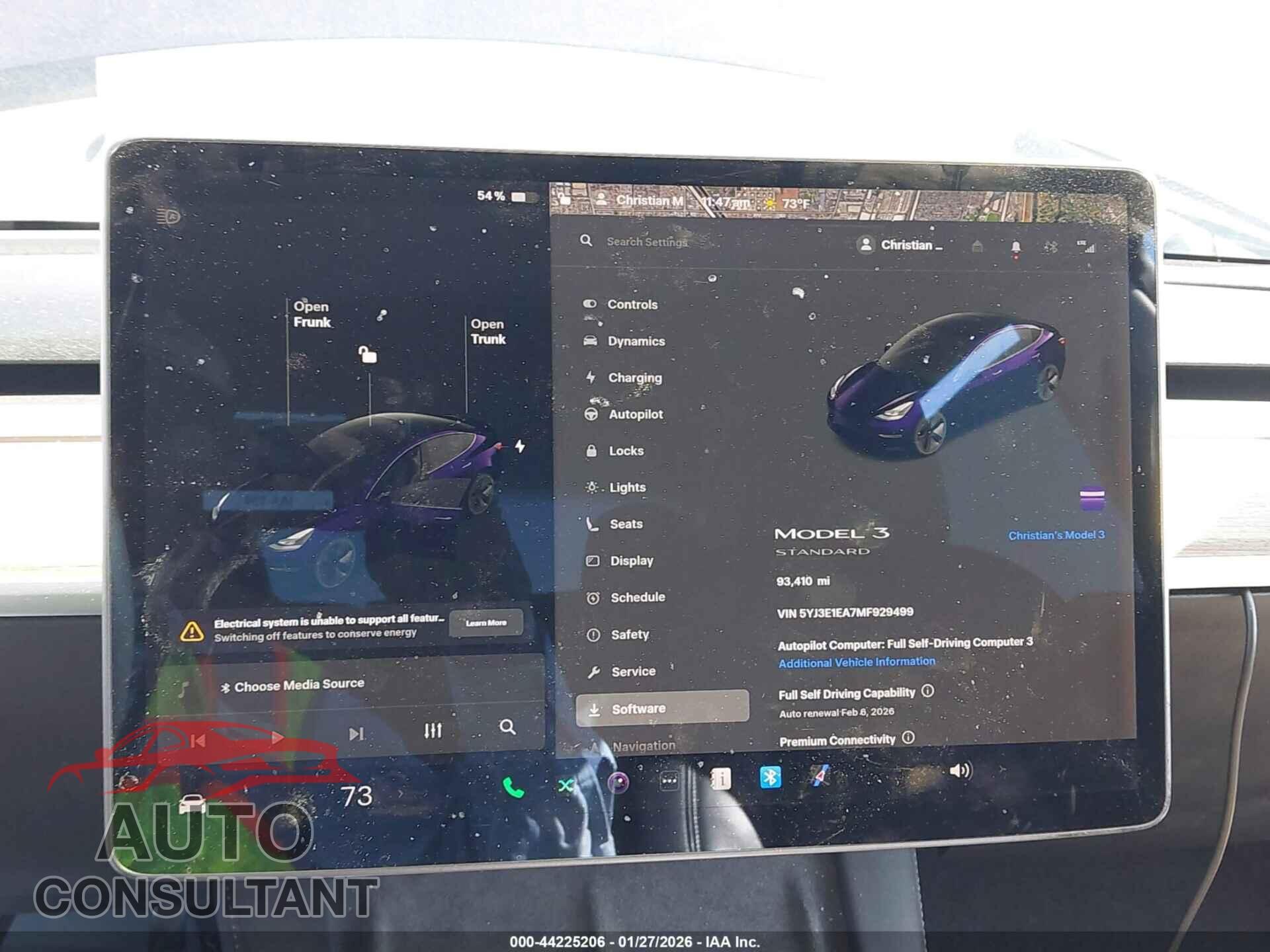 TESLA MODEL 3 2021 - 5YJ3E1EA7MF929499