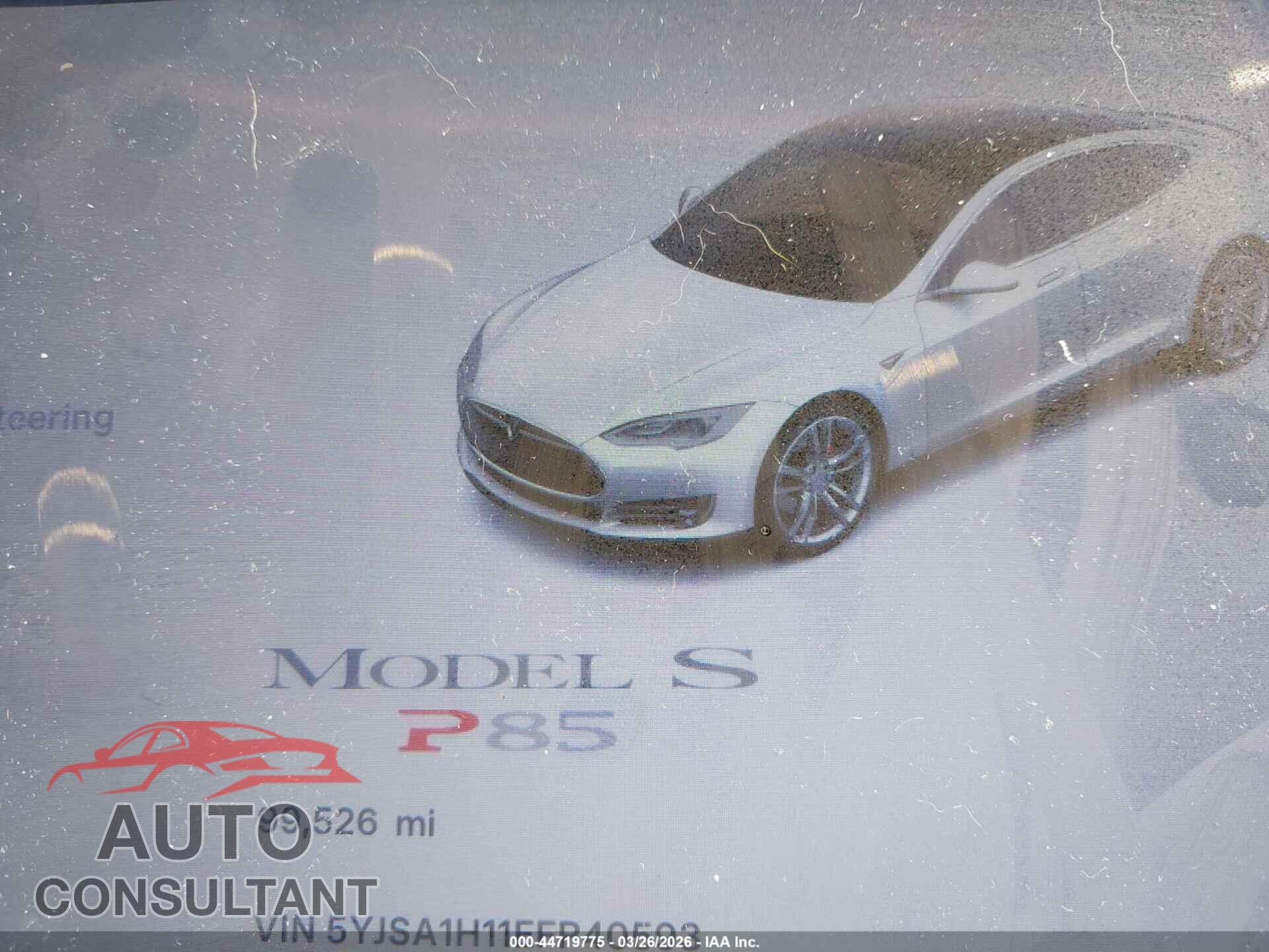 TESLA MODEL S 2014 - 5YJSA1H11EFP40593
