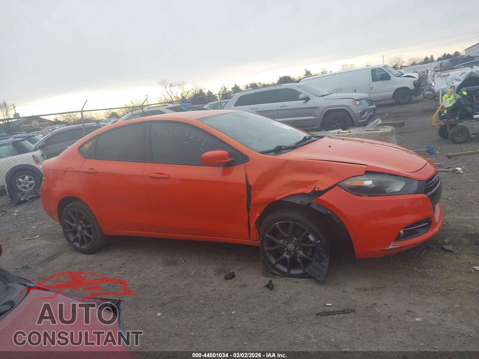 DODGE DART 2015 - 1C3CDFBB5FD352600