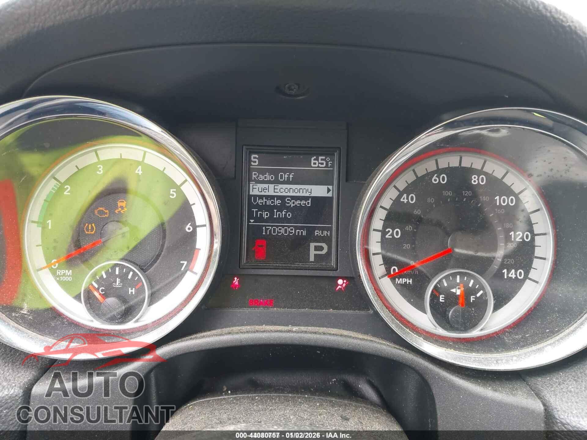 DODGE DURANGO 2011 - 1D4RE2GG0BC618754