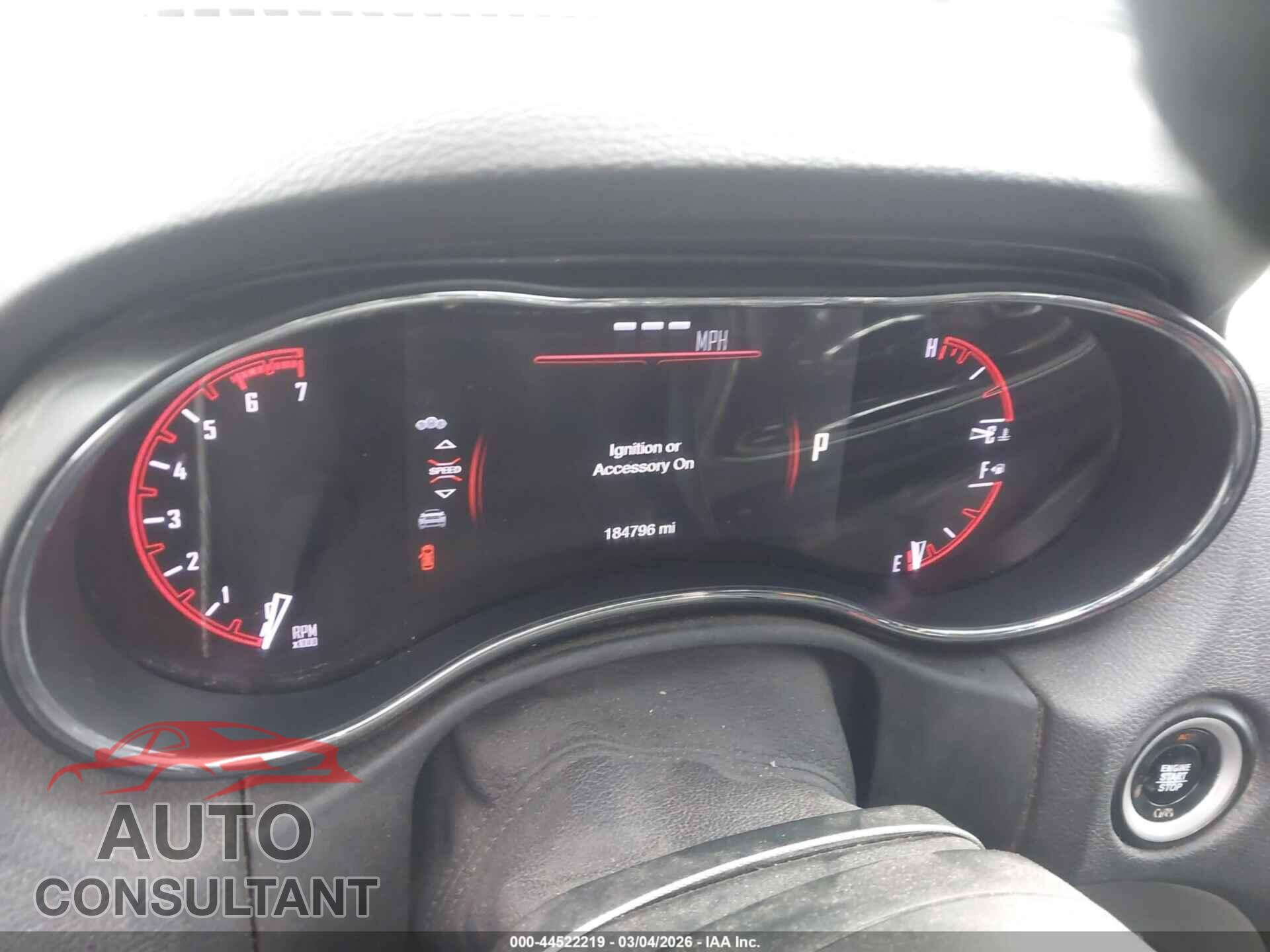 DODGE DURANGO 2017 - 1C4SDJCT1HC878653