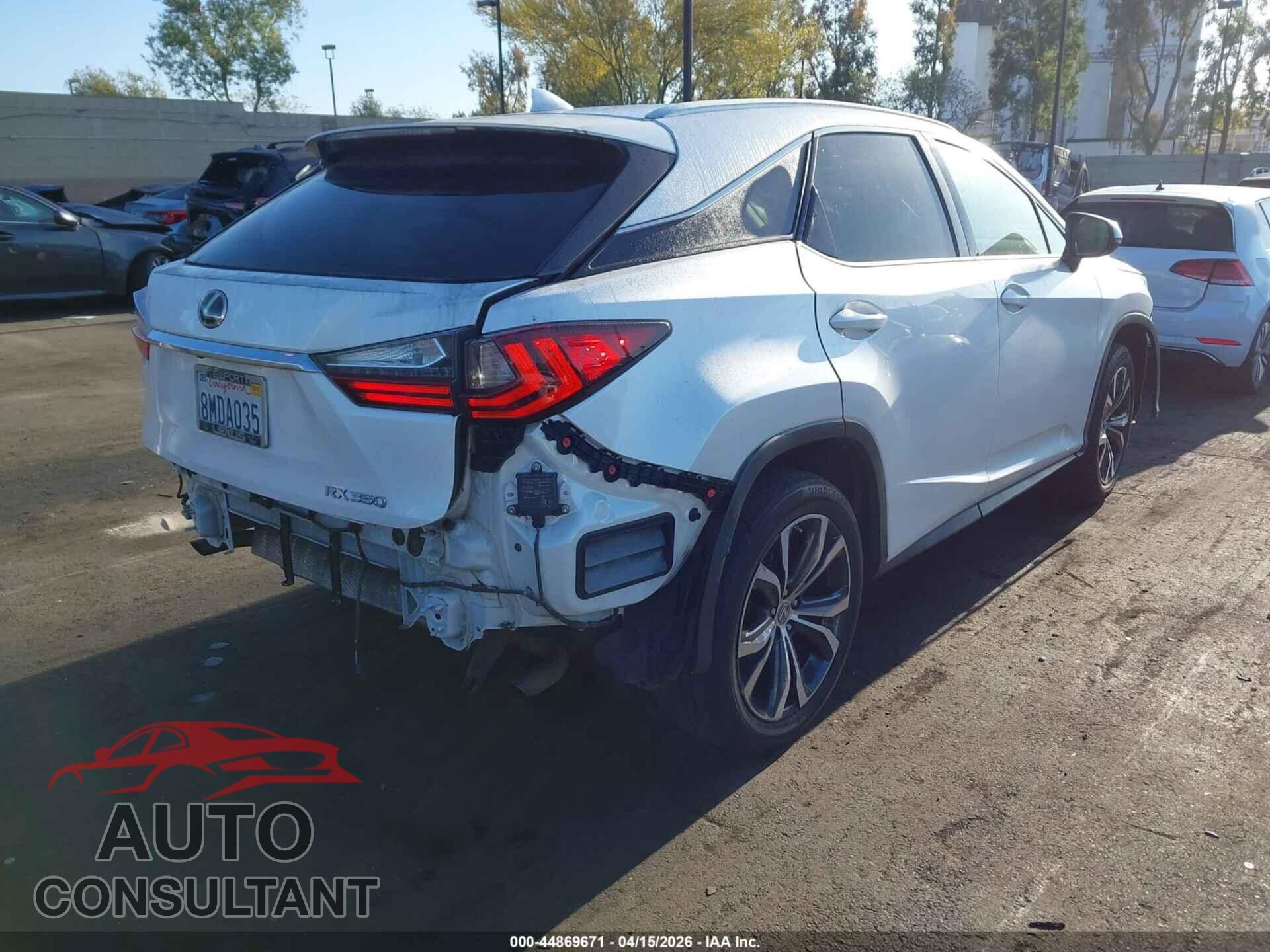 LEXUS RX 350 2017 - 2T2ZZMCA0HC048247