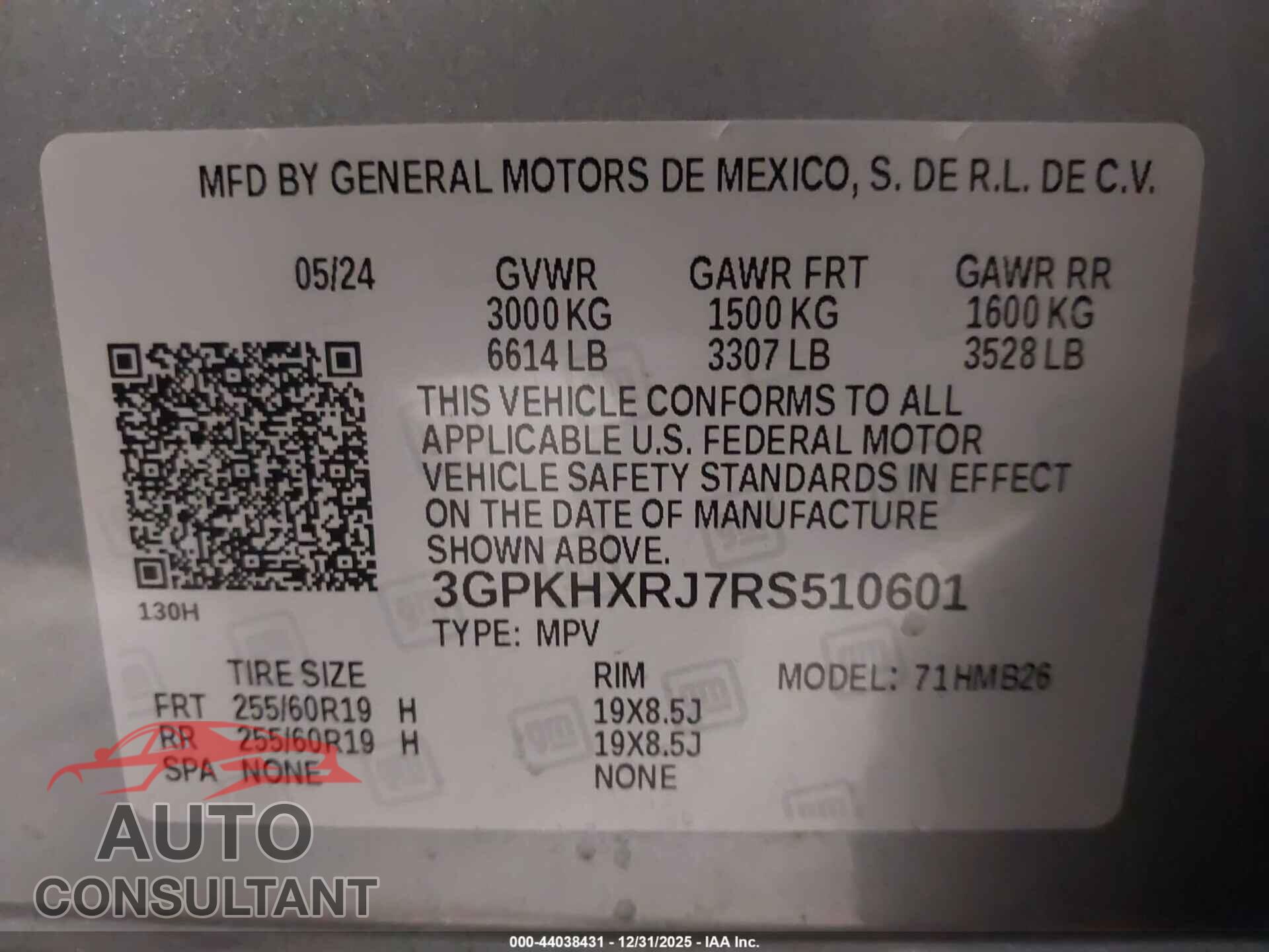 HONDA PROLOGUE 2024 - 3GPKHXRJ7RS510601