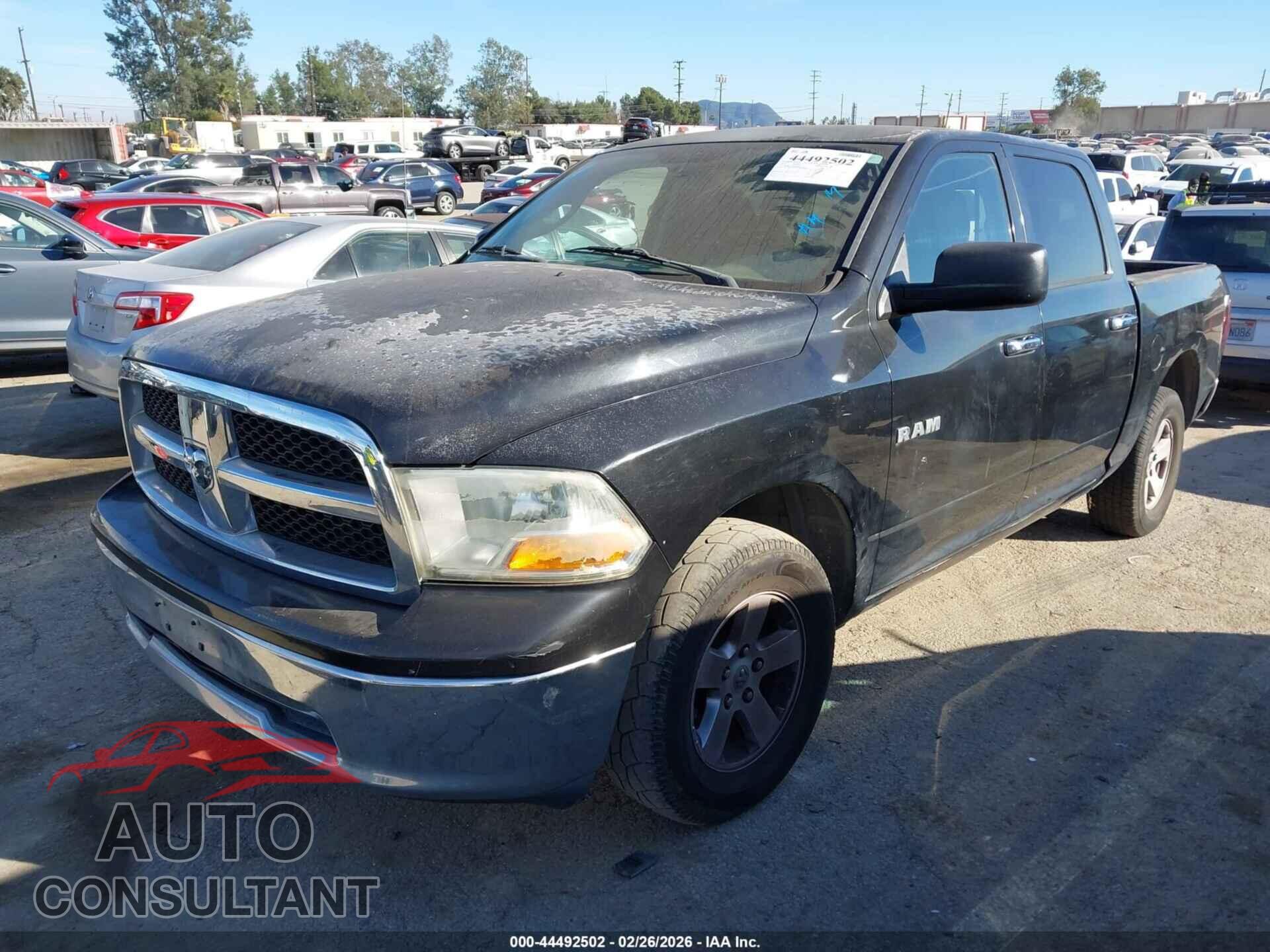 DODGE RAM 1500 2010 - 1D7RB1CP5AS119187