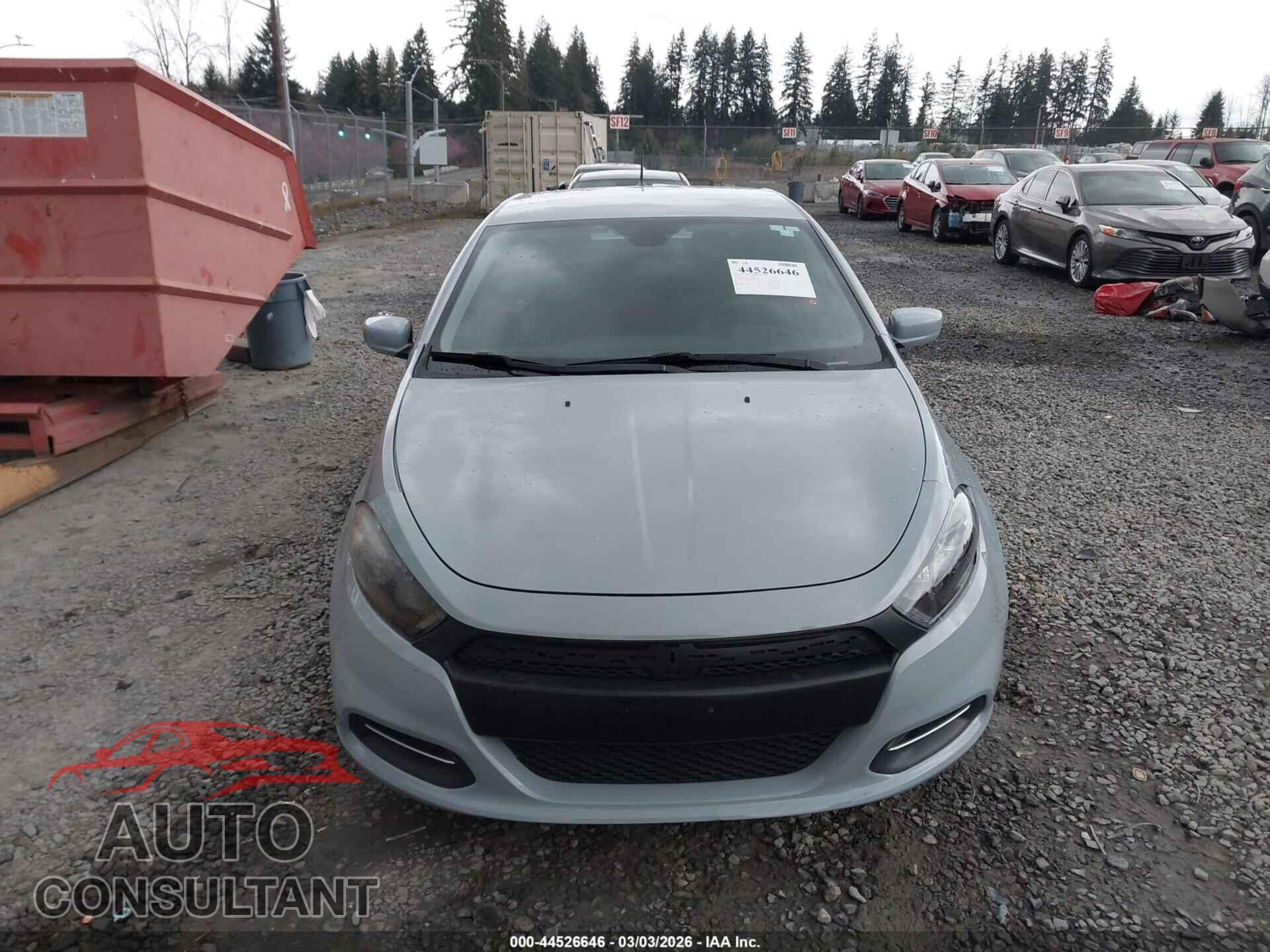 DODGE DART 2015 - 1C3CDFBB1FD187628