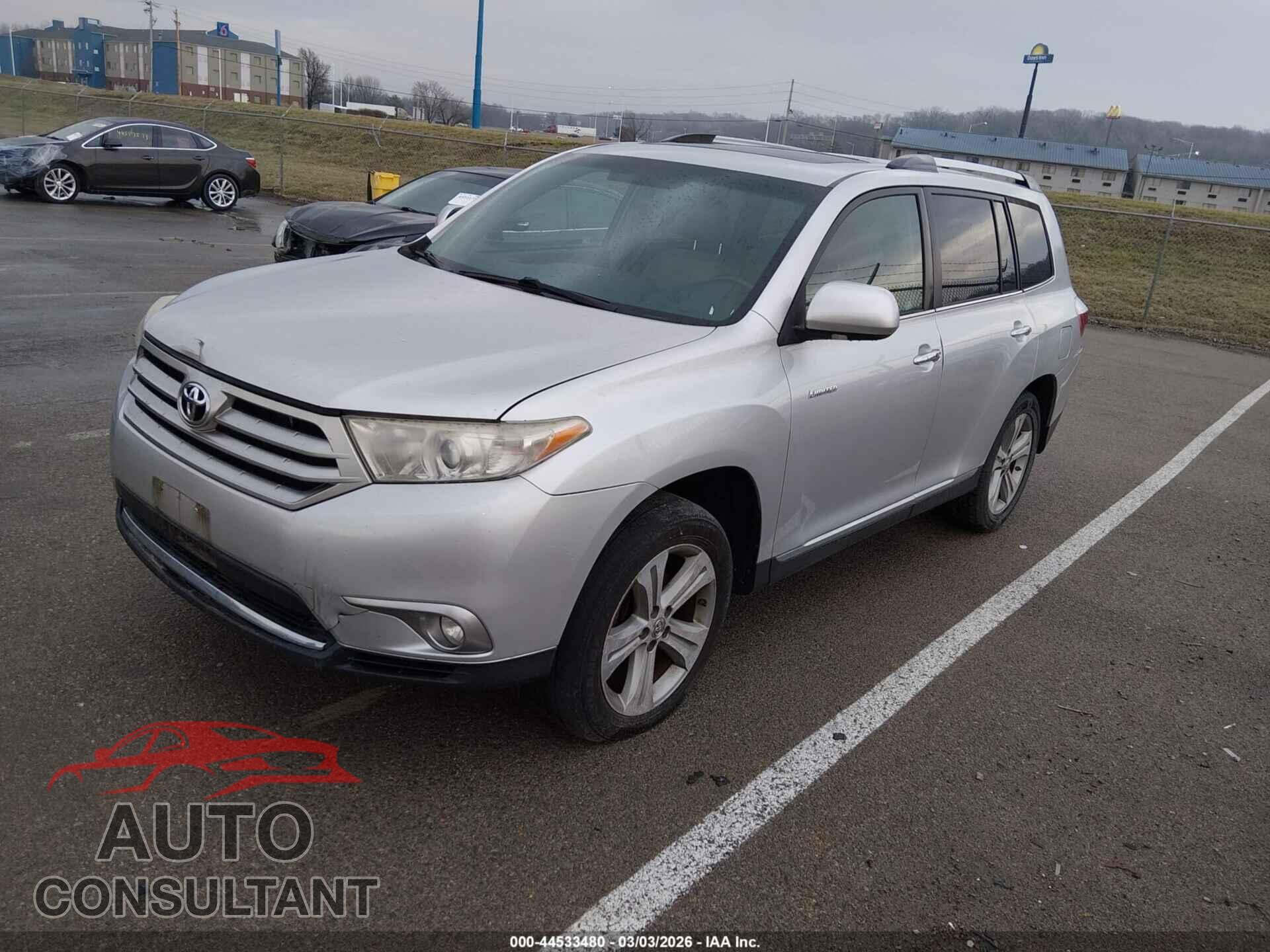 TOYOTA HIGHLANDER 2012 - 5TDYK3EH6CS059388