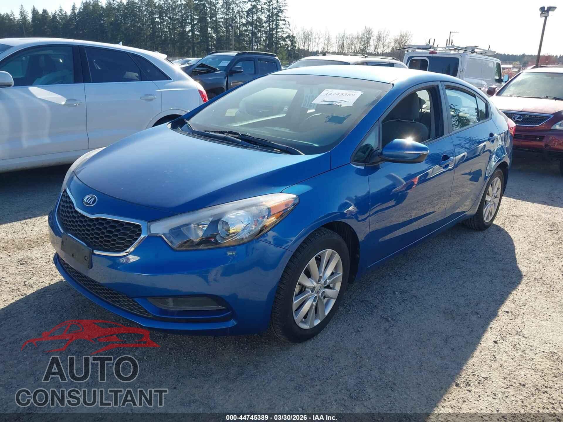 KIA FORTE 2014 - KNAFX4A61E5211571