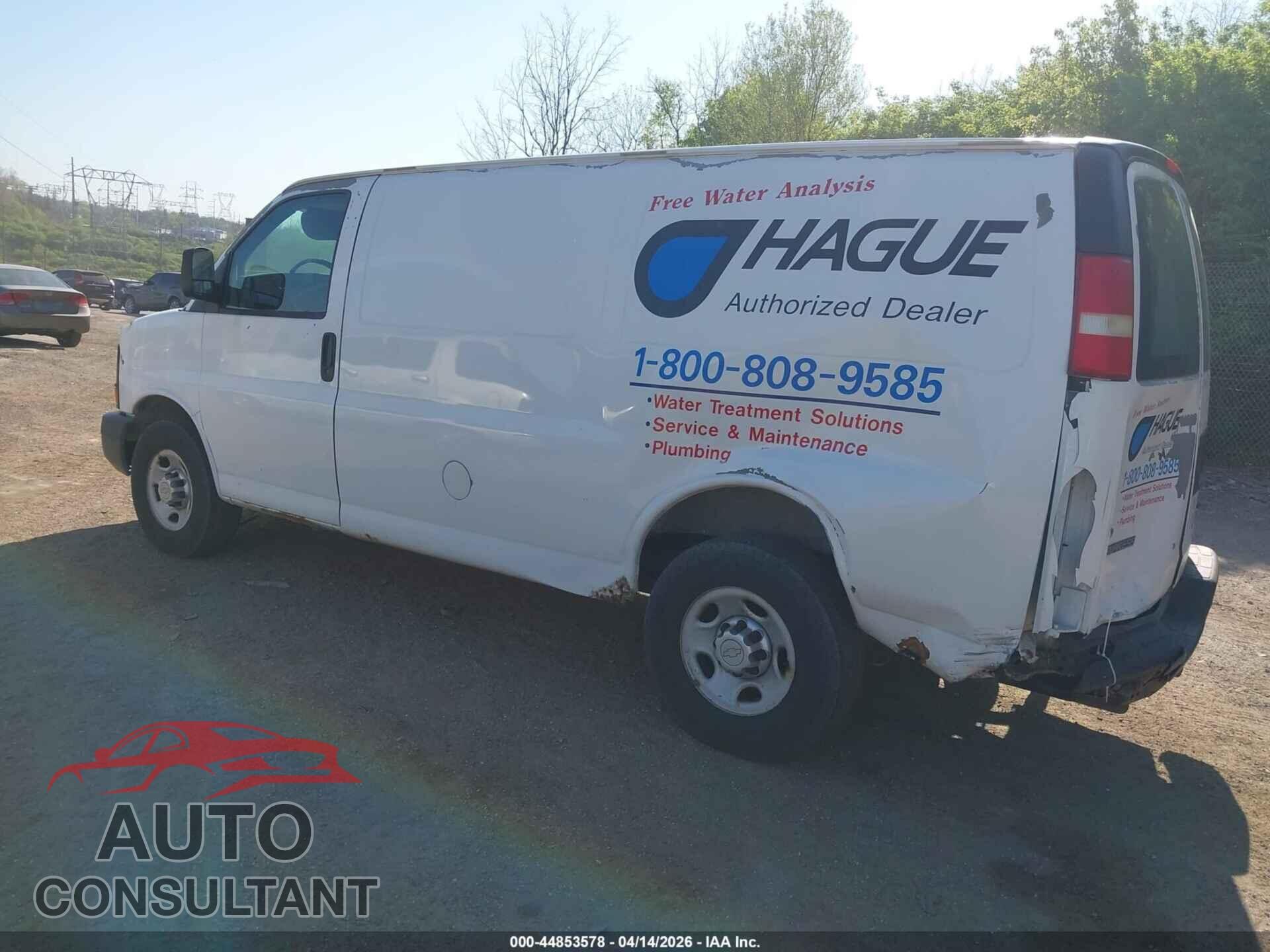 CHEVROLET EXPRESS 2500 2010 - 1GCZGFBA1A1134751