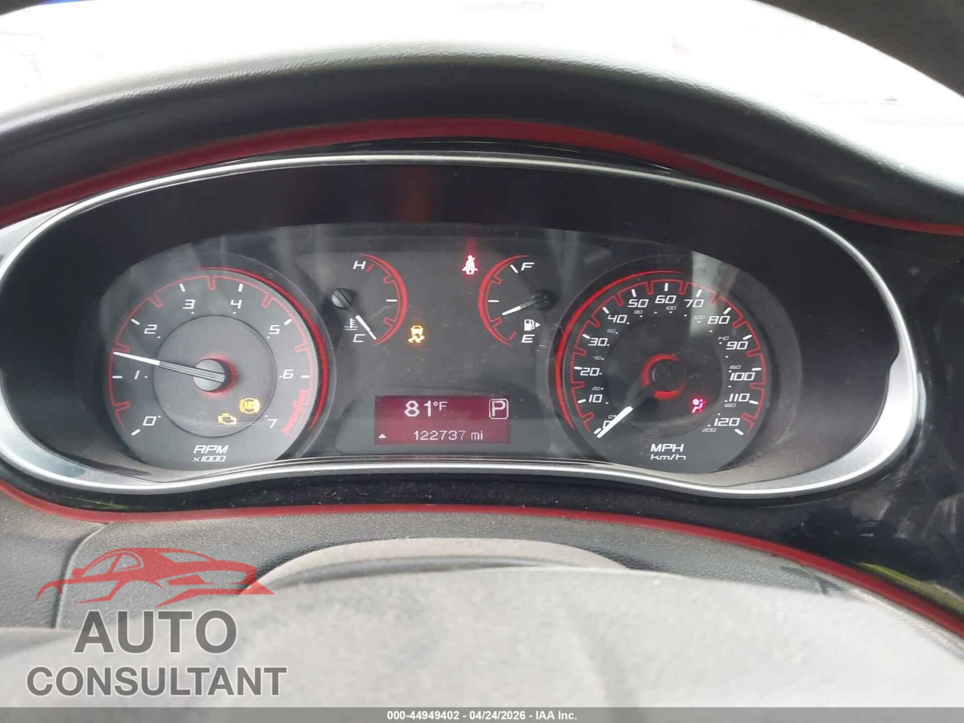 DODGE DART 2016 - 1C3CDFBBXGD505330
