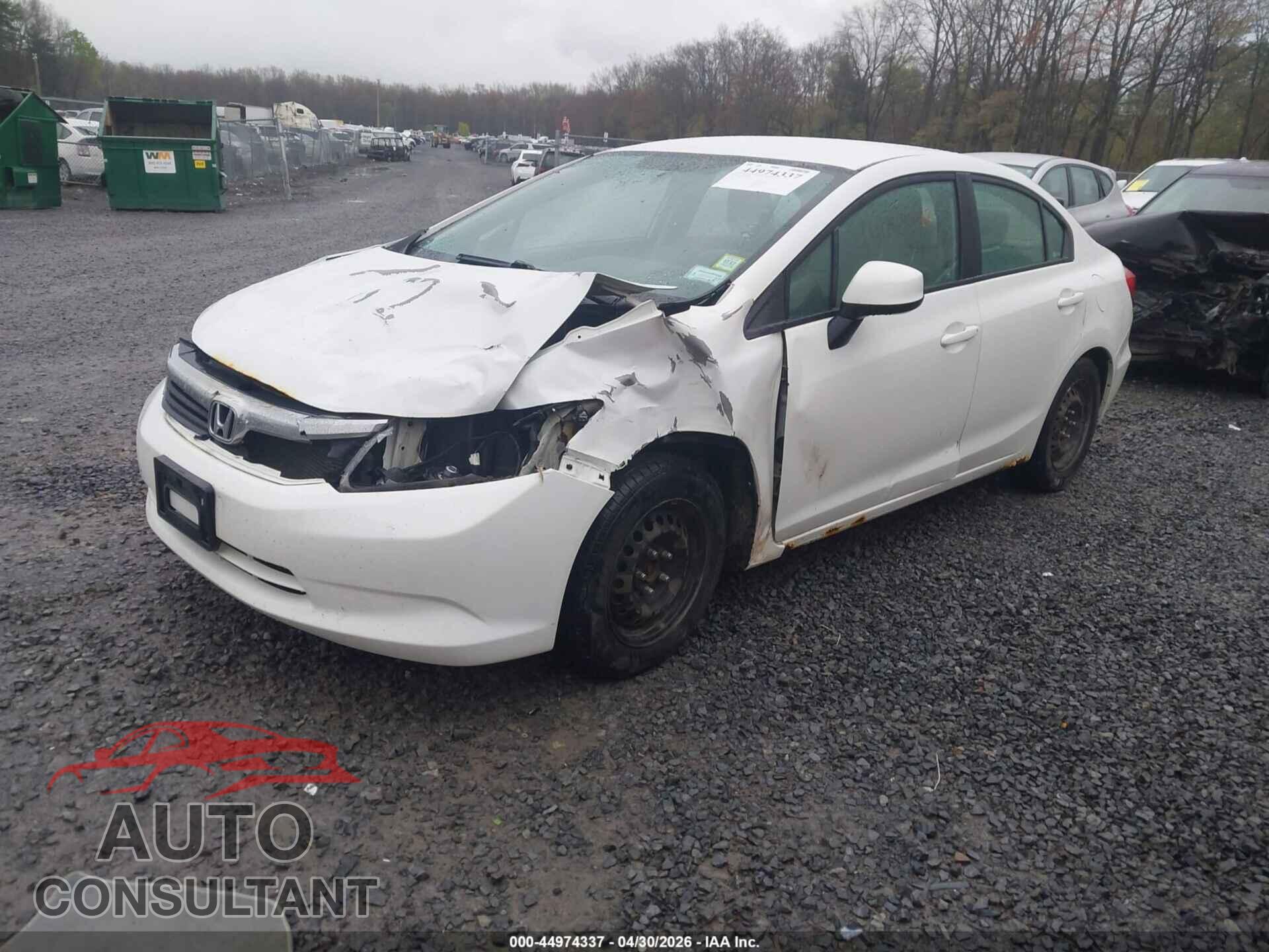 HONDA CIVIC 2012 - 2HGFB2F54CH595052