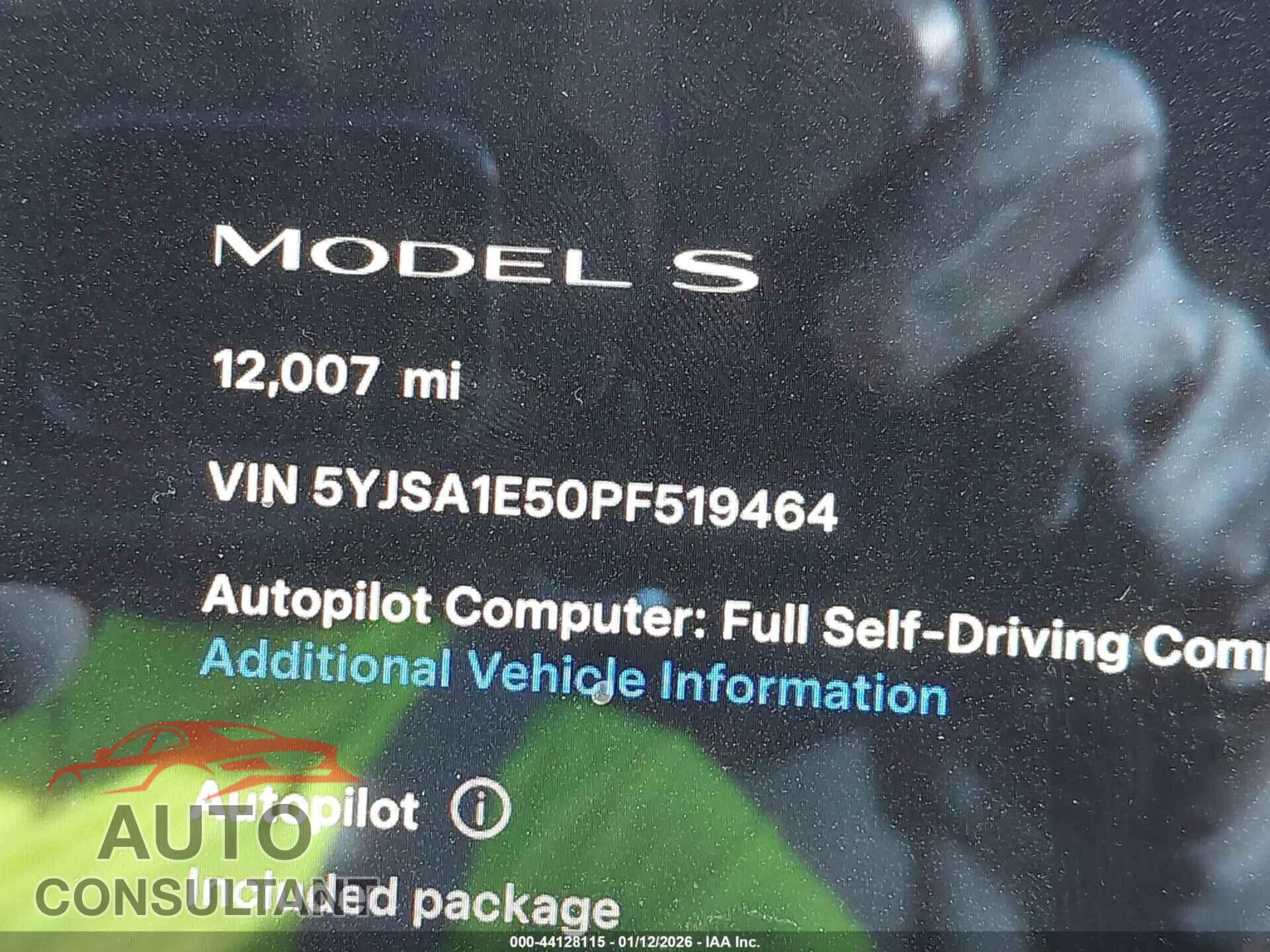 TESLA MODEL S 2023 - 5YJSA1E50PF519464