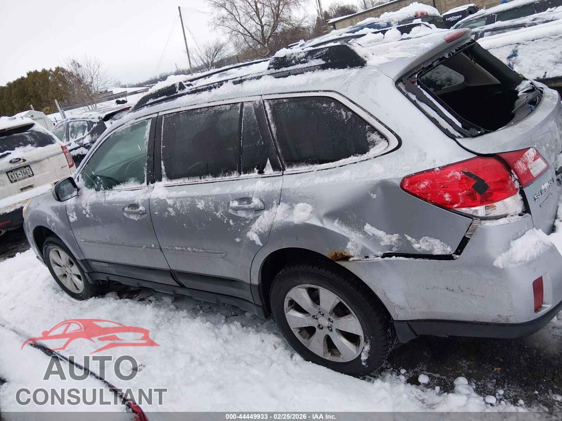 SUBARU OUTBACK 2012 - 4S4BRBCC3C3278275