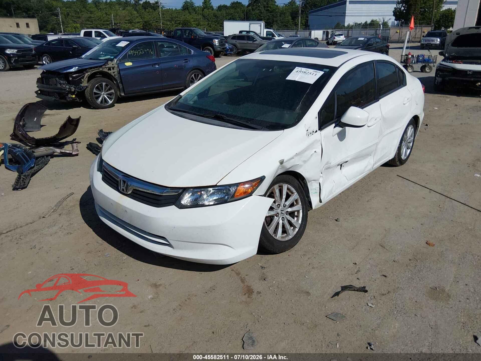 HONDA CIVIC 2012 - 2HGFB2F90CH556543