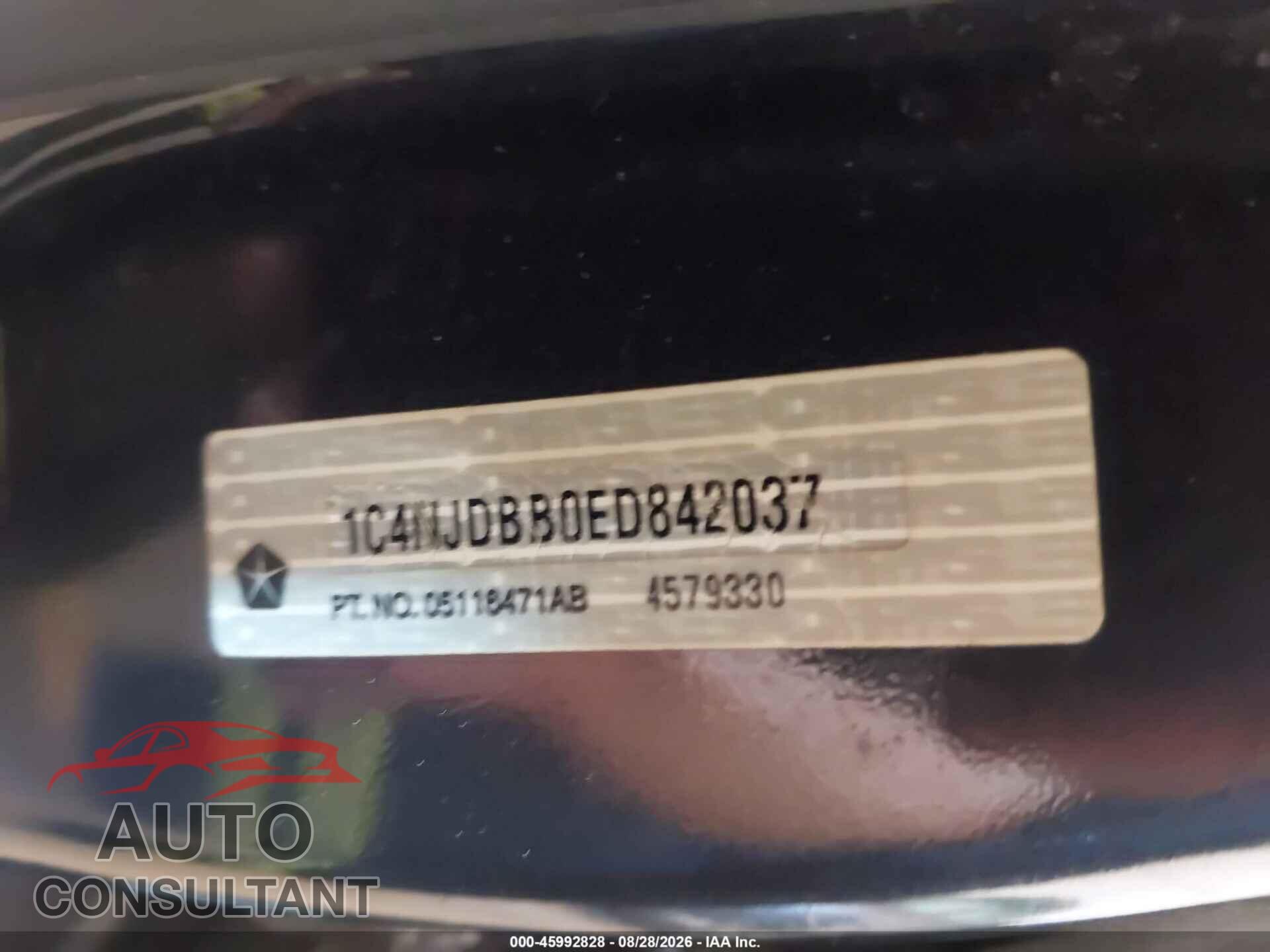 JEEP COMPASS 2014 - 1C4NJDBB0ED842037