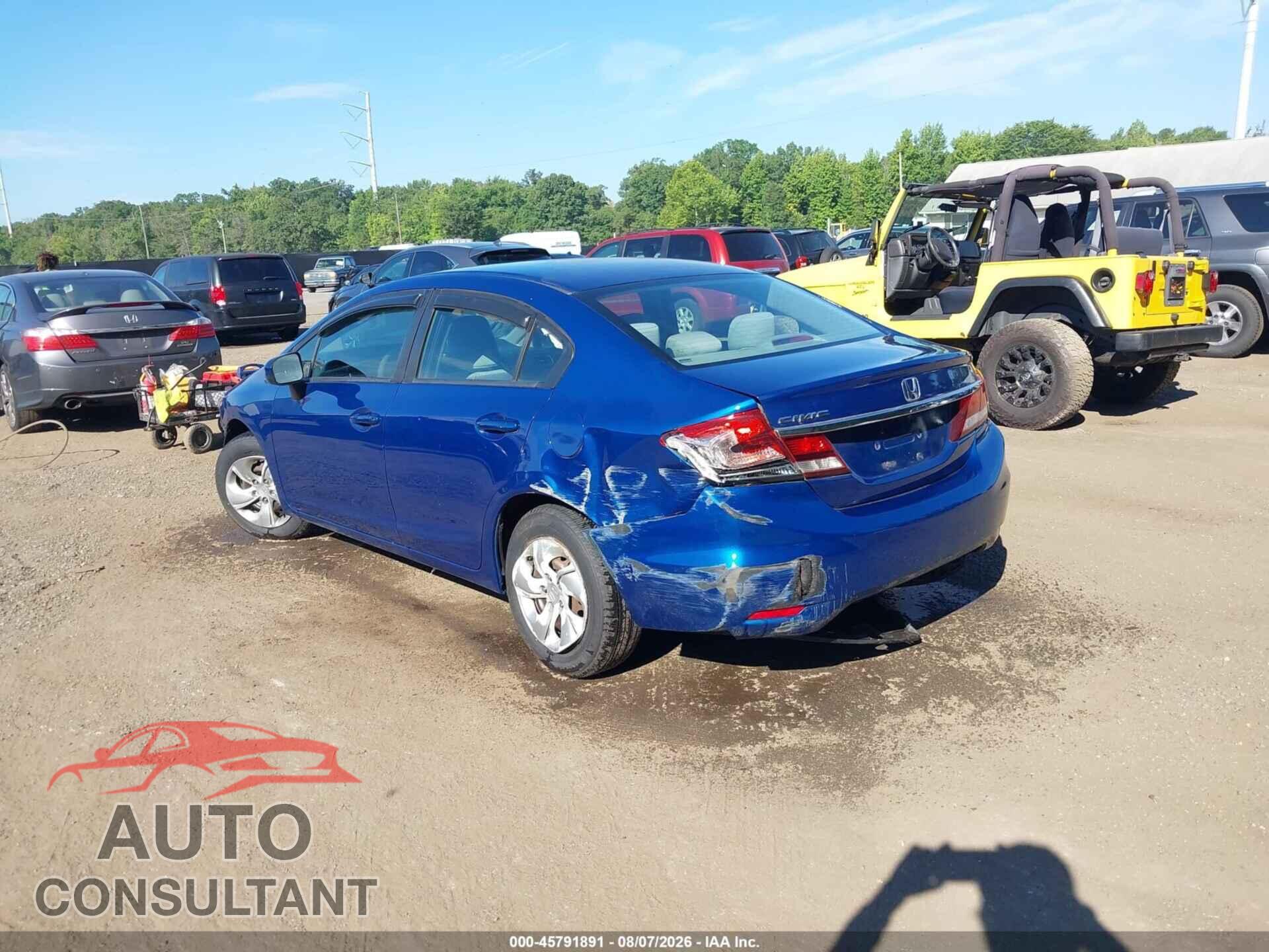 HONDA CIVIC 2014 - 19XFB2F5XEE212714