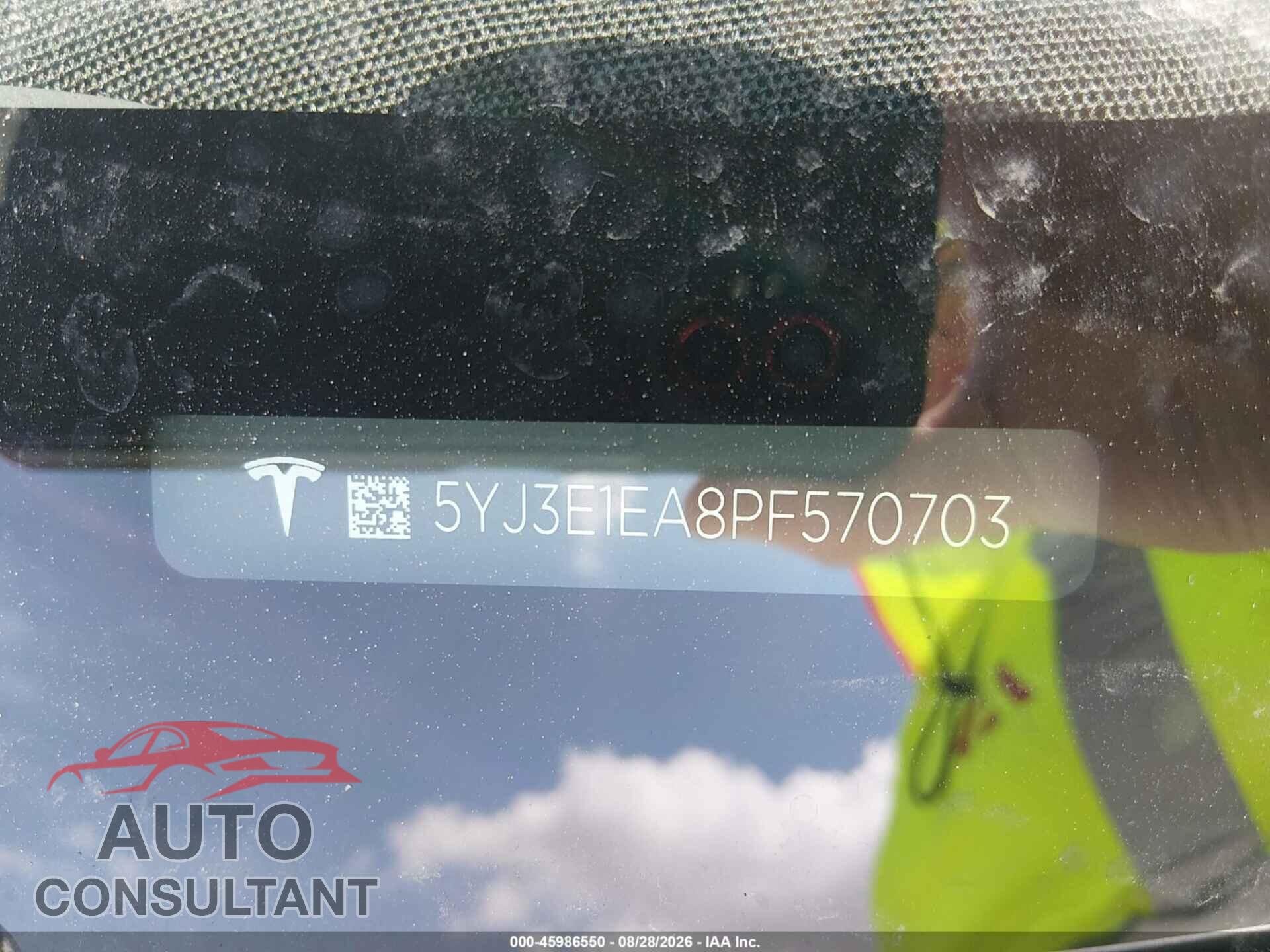 TESLA MODEL 3 2023 - 5YJ3E1EA8PF570703