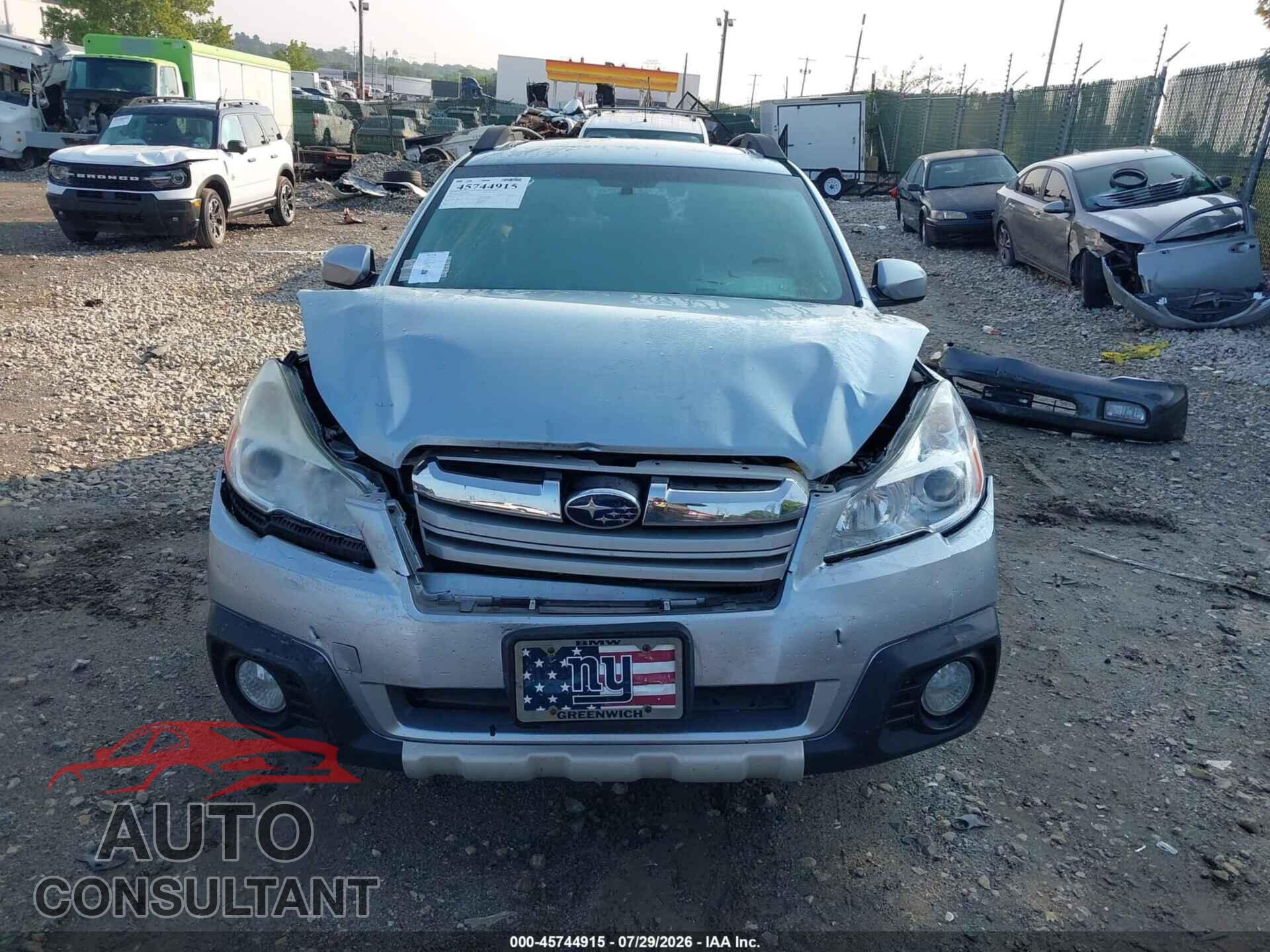 SUBARU OUTBACK 2013 - 4S4BRDPC8D2314300