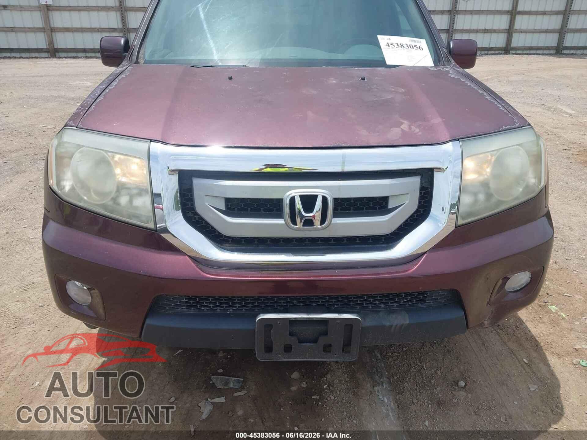 HONDA PILOT 2011 - 5FNYF4H52BB084237