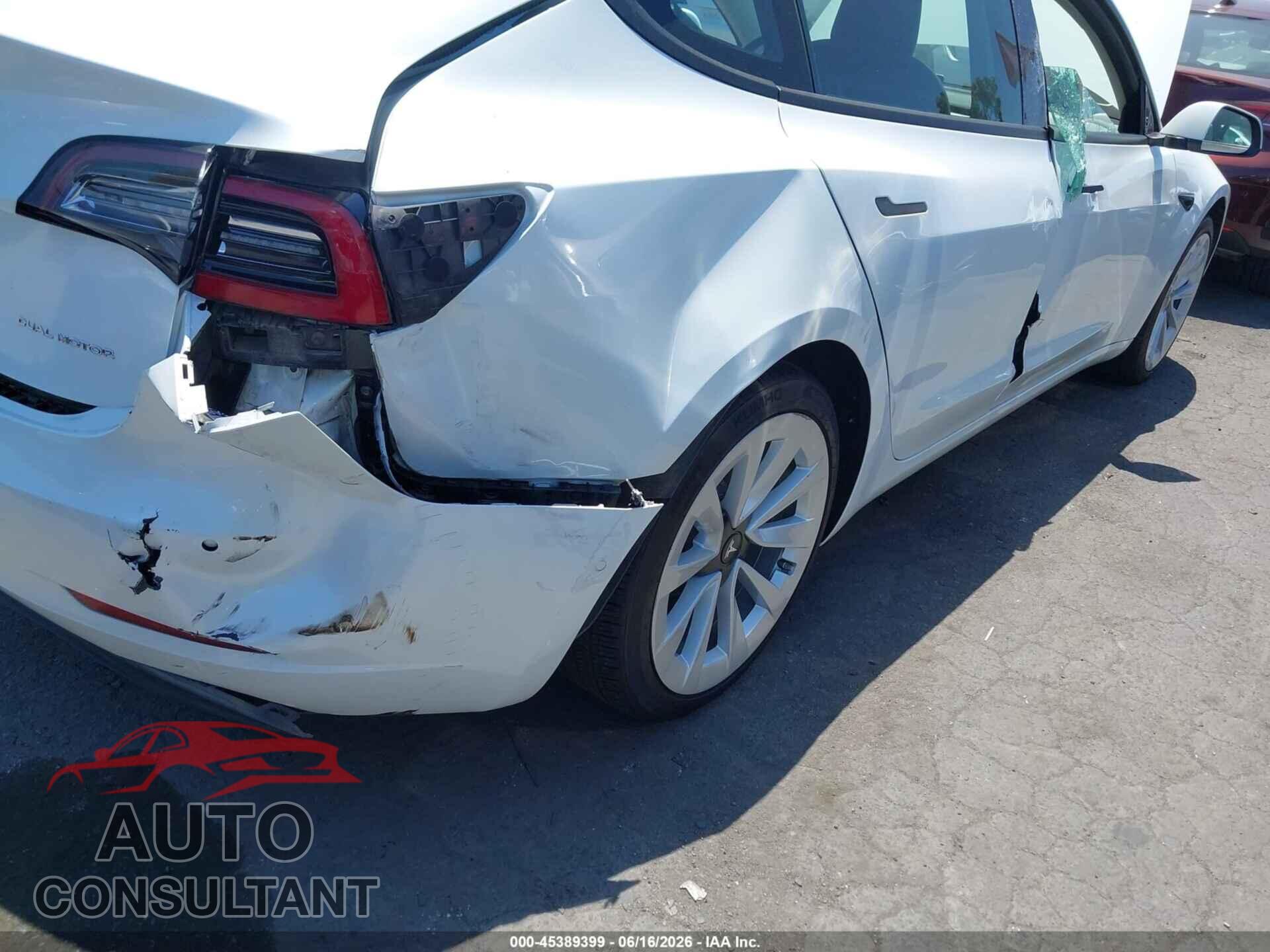 TESLA MODEL 3 2022 - 5YJ3E1EBXNF246660
