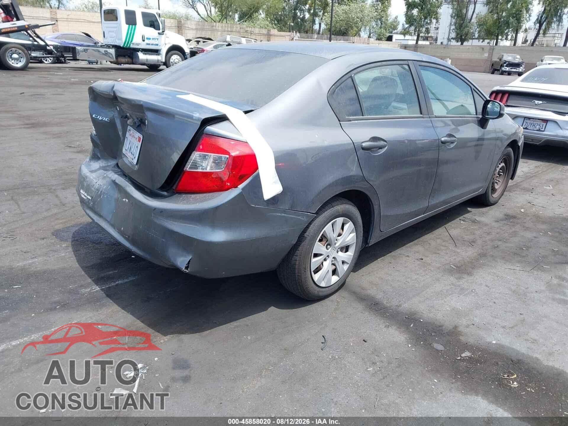 HONDA CIVIC 2012 - 19XFB2F5XCE301969