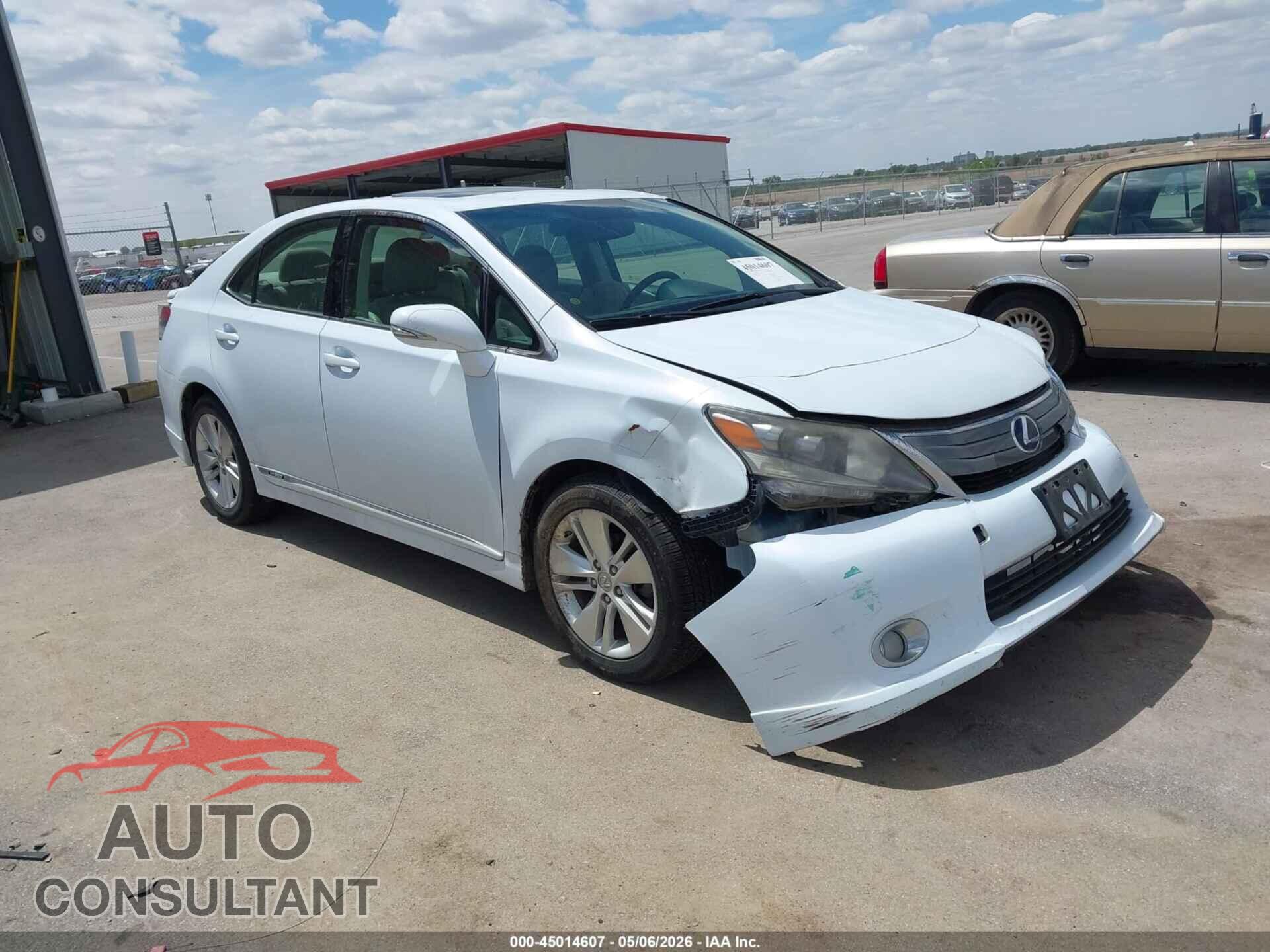 LEXUS HS 250H 2010 - JTHBB1BA5A2014267