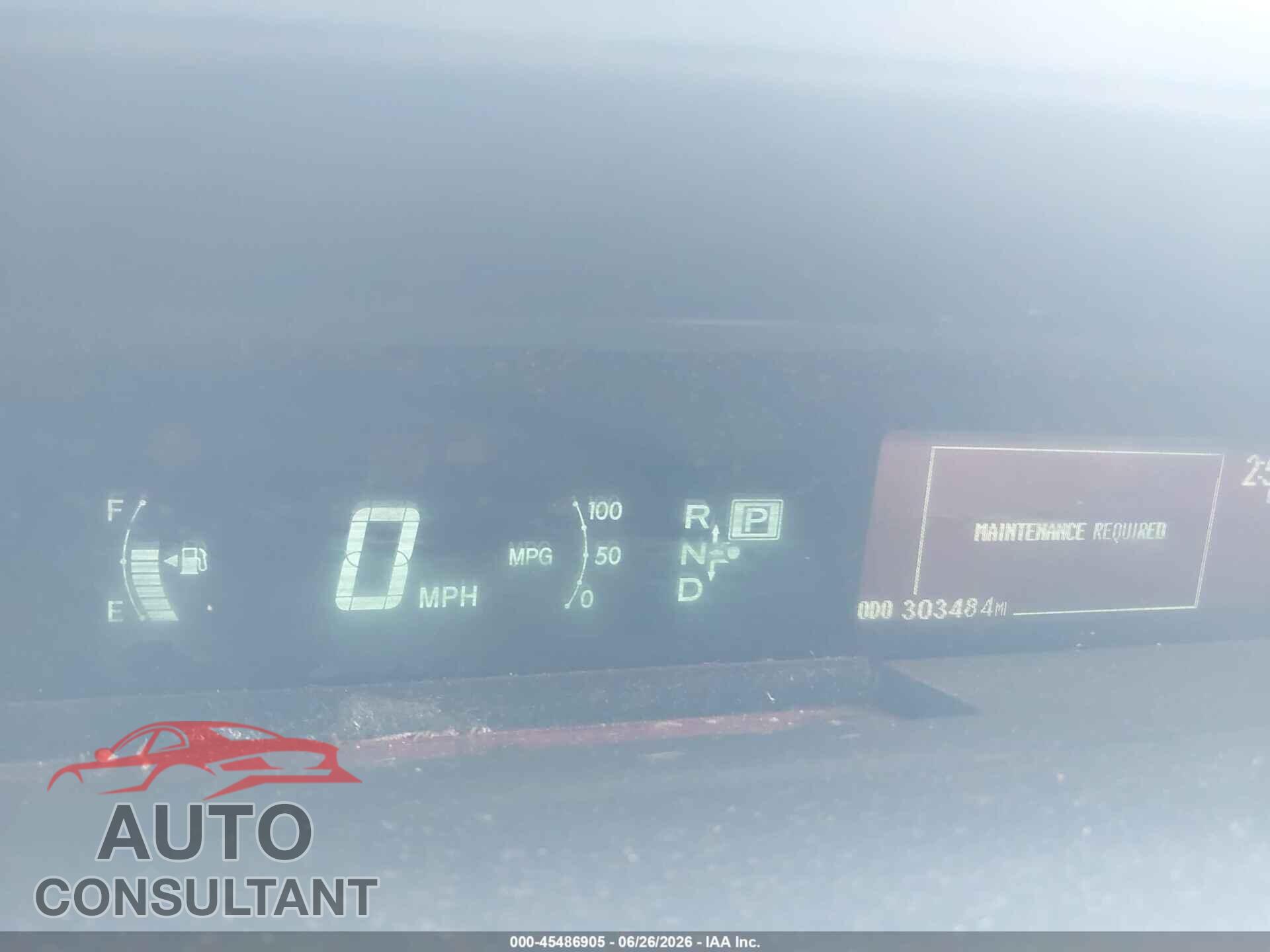 TOYOTA PRIUS 2012 - JTDKN3DU4C5434230