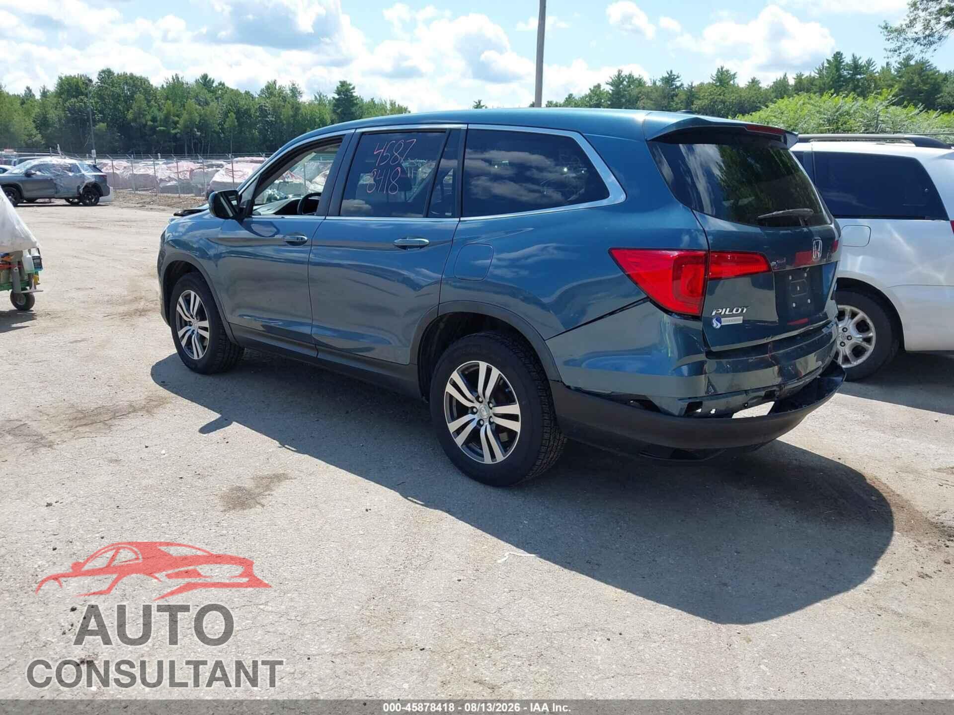 HONDA PILOT 2017 - 5FNYF6H55HB087721