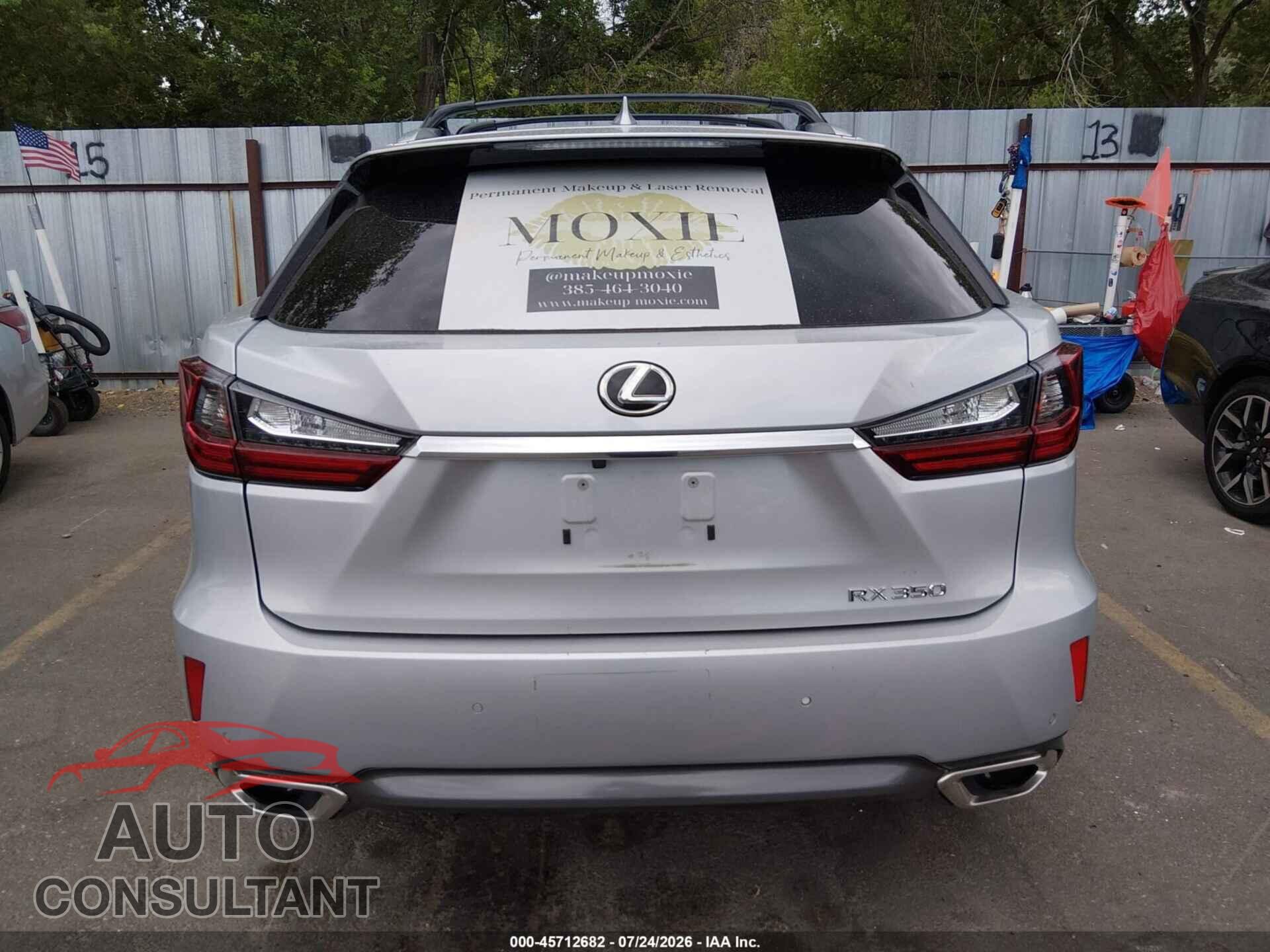 LEXUS RX 350 2017 - 2T2BZMCA8HC128624