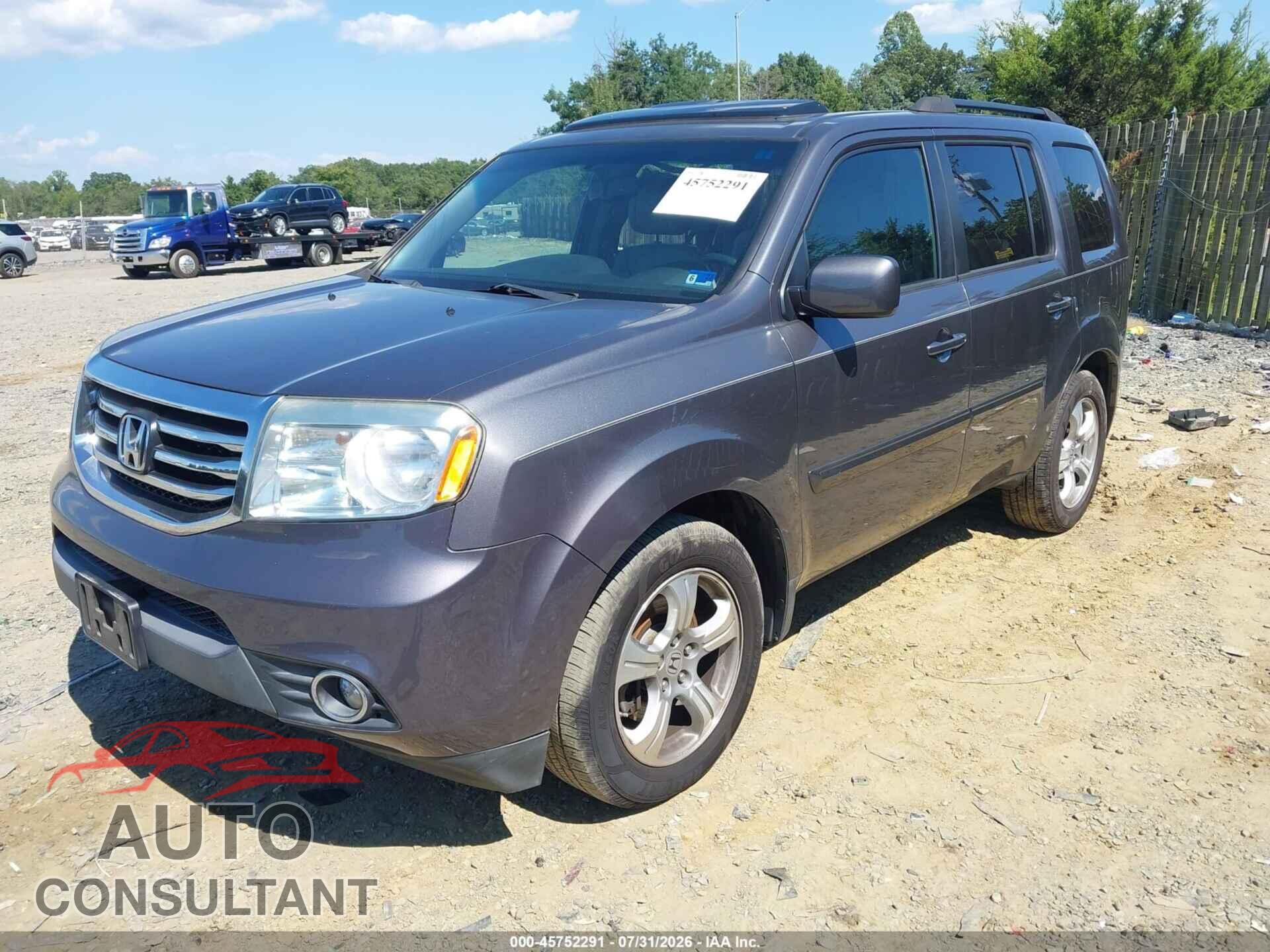 HONDA PILOT 2014 - 5FNYF4H5XEB040880